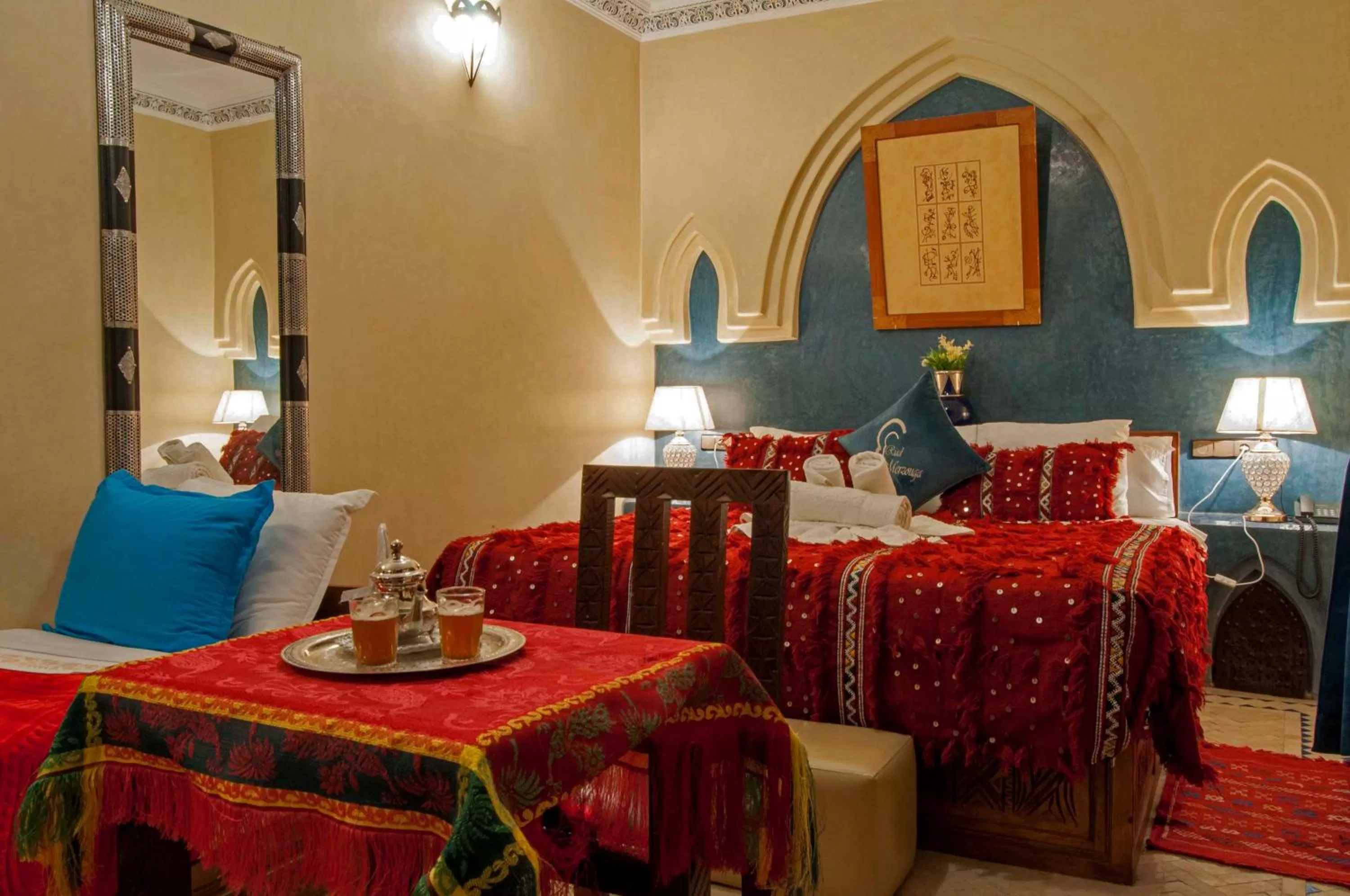 Bed in Riad Merzouga
