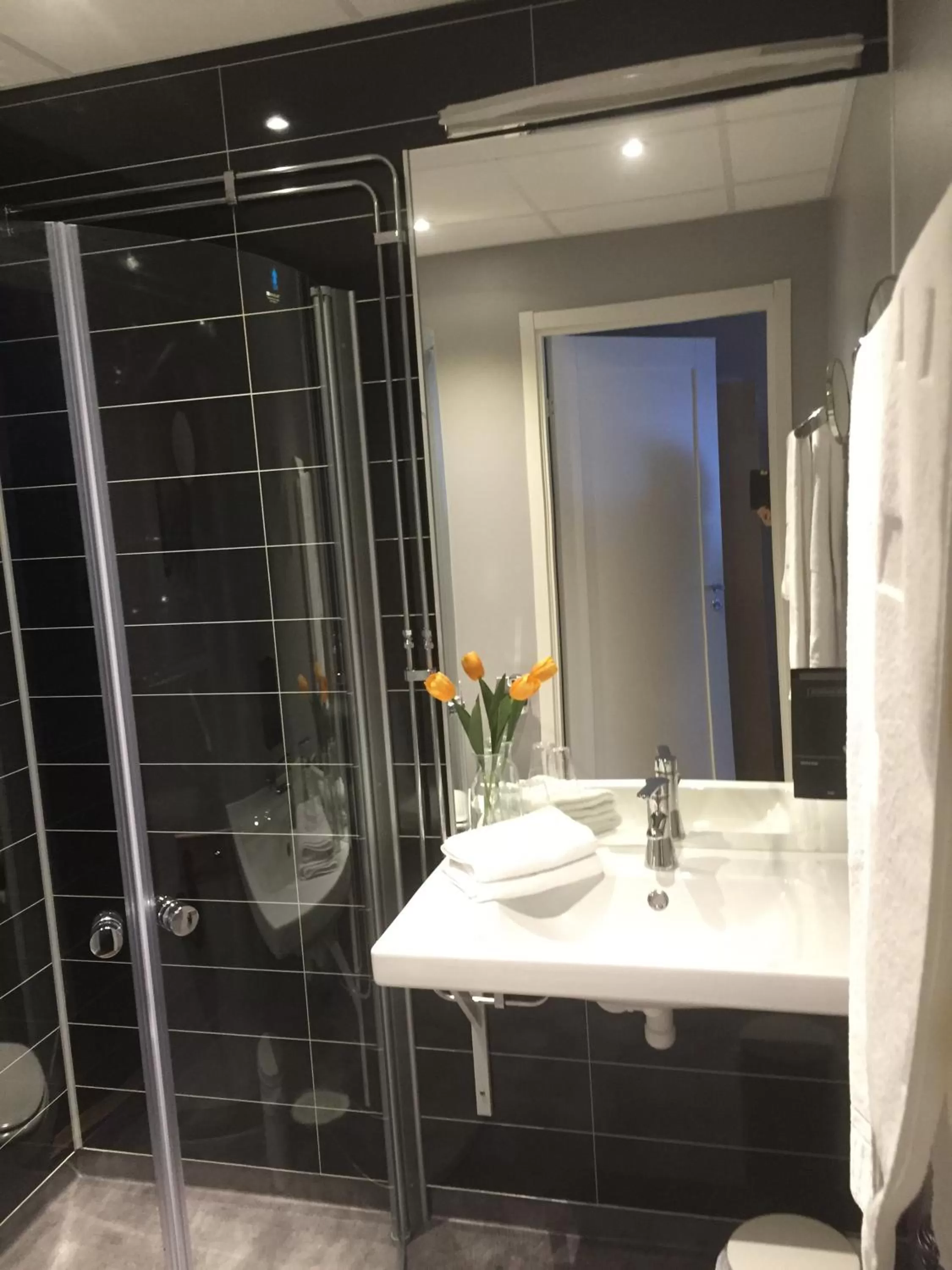 Shower in Hotell Entré Norr