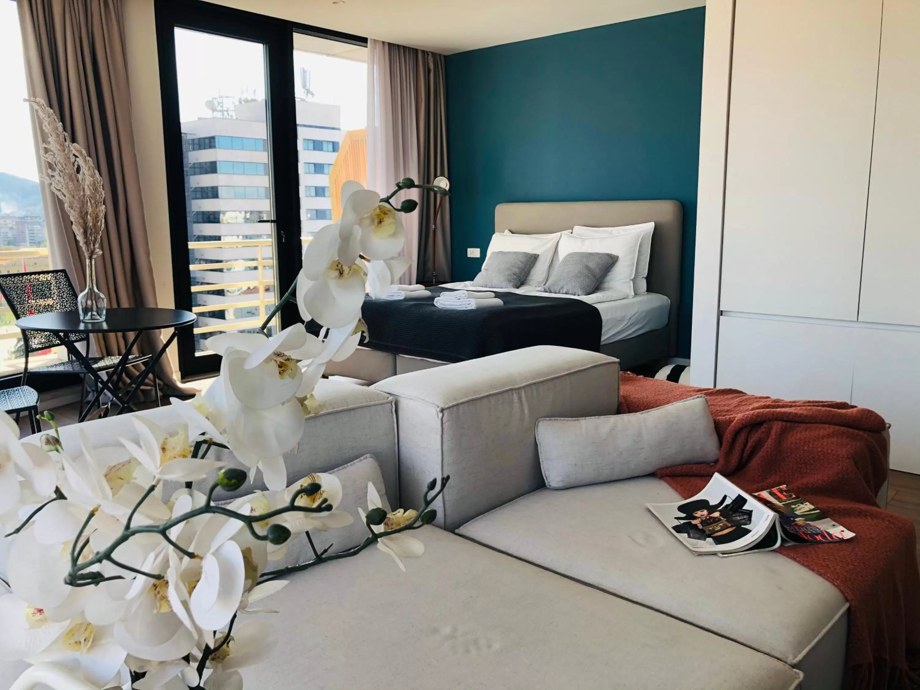 Seating area in Rooftop Tirana