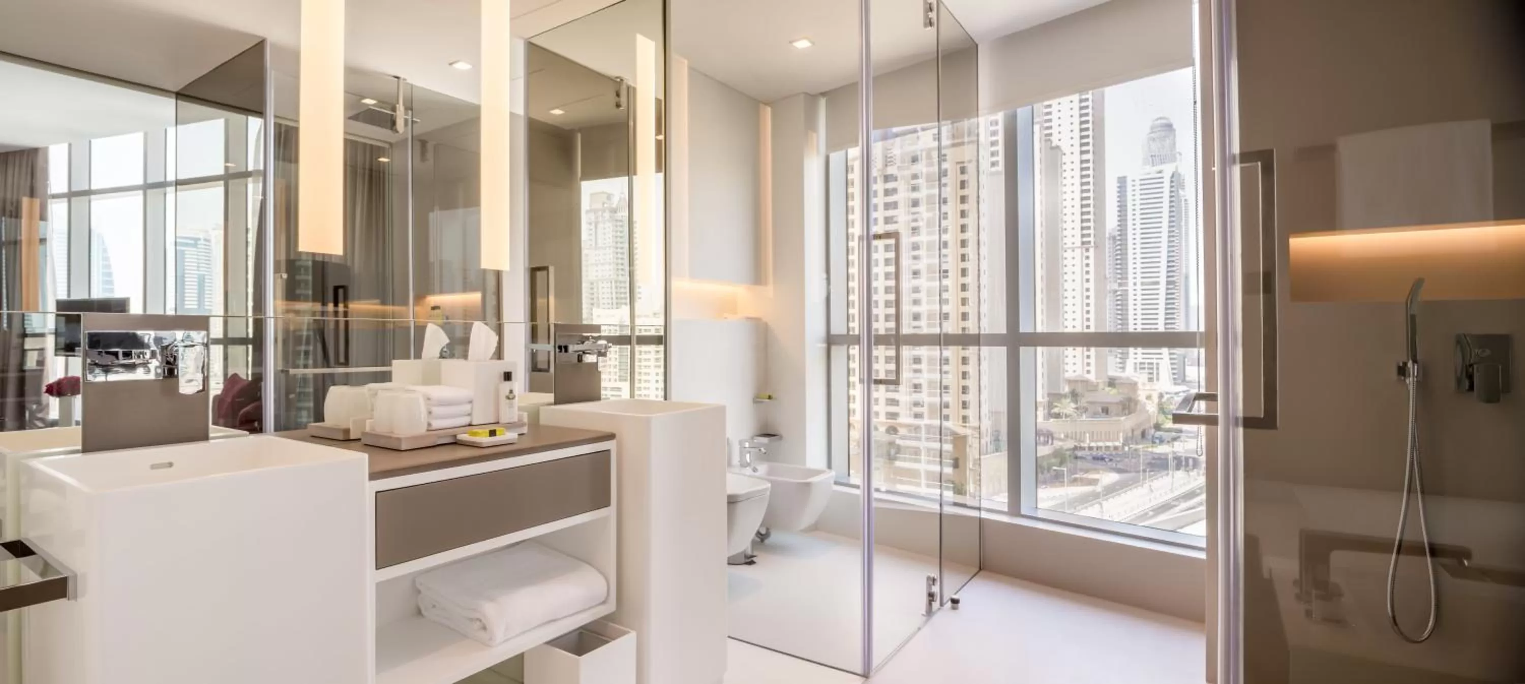 Bathroom in InterContinental Dubai Marina by IHG