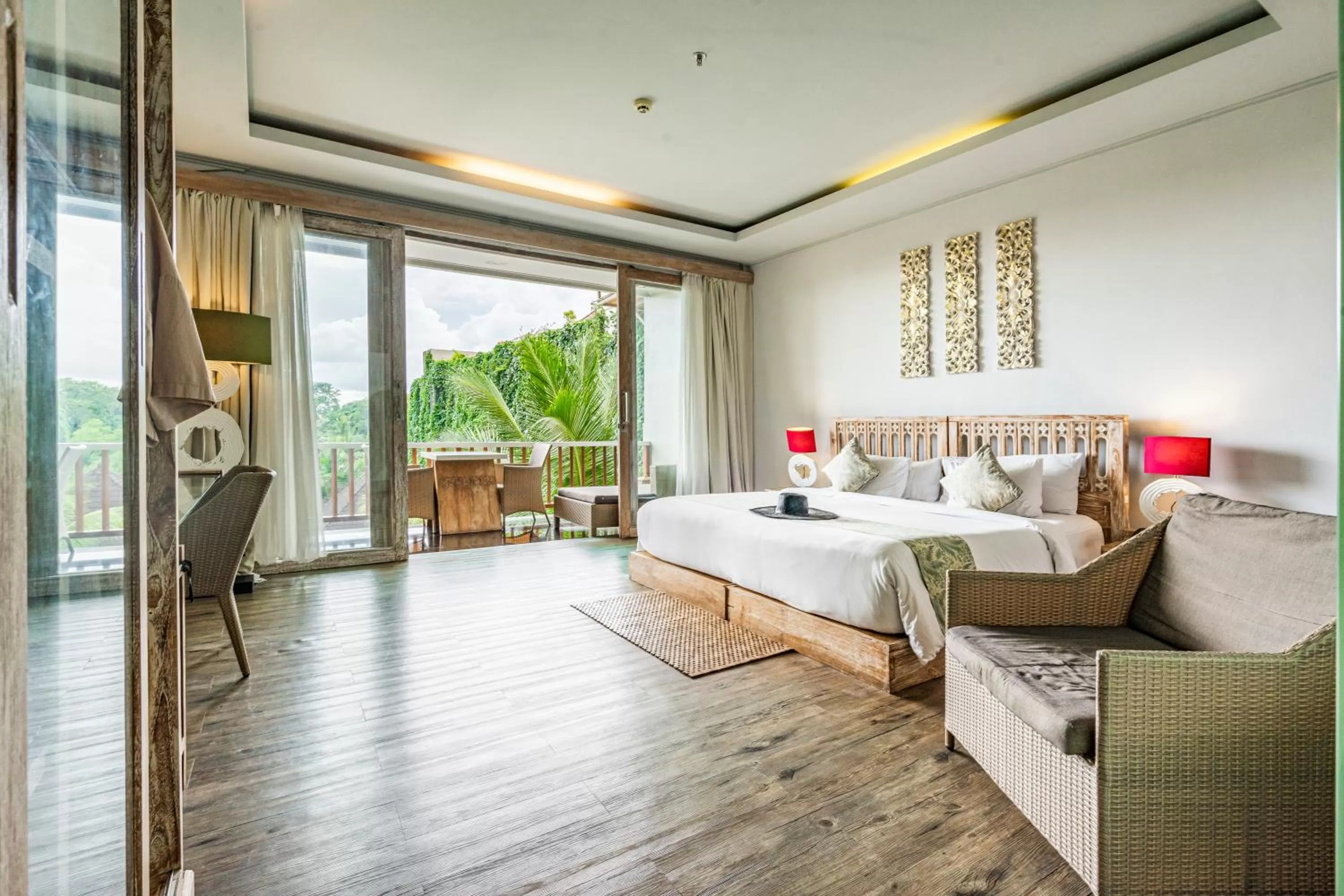 Bed in KajaNe Mua at Ubud Bali