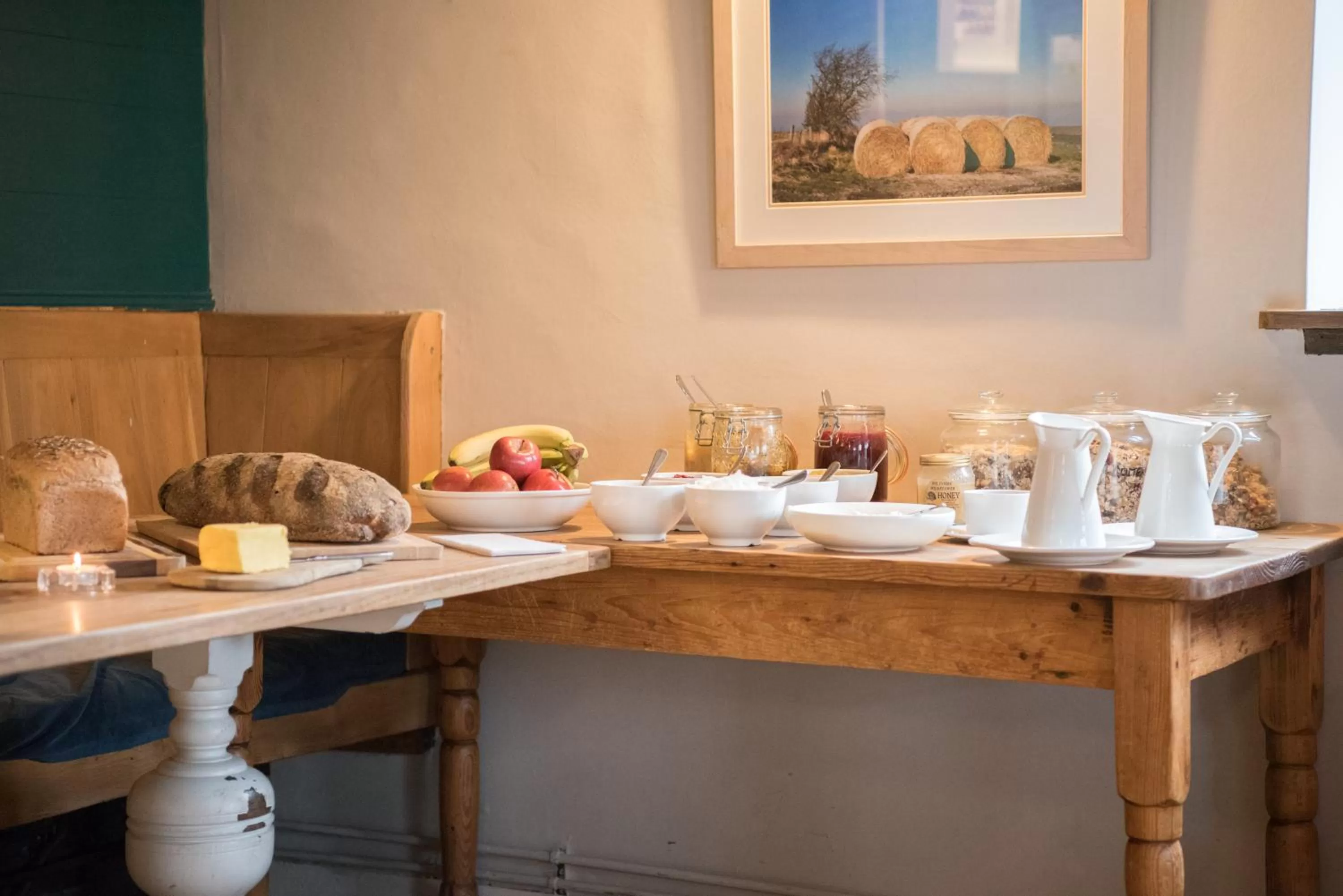 Continental breakfast in Helen Browning's Royal Oak