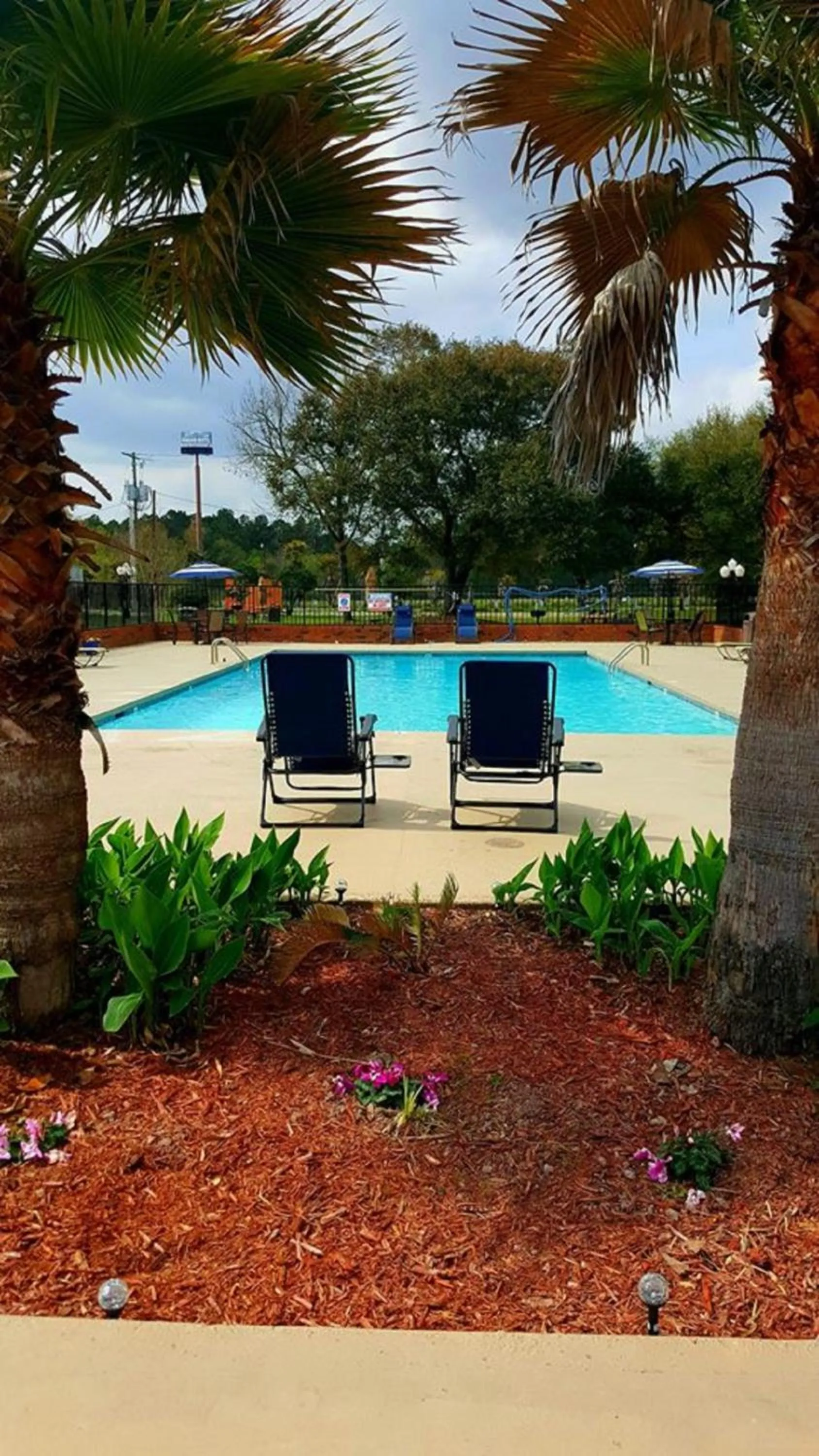 Swimming pool in Motel 6 Hammond, LA – I 12 – I 55