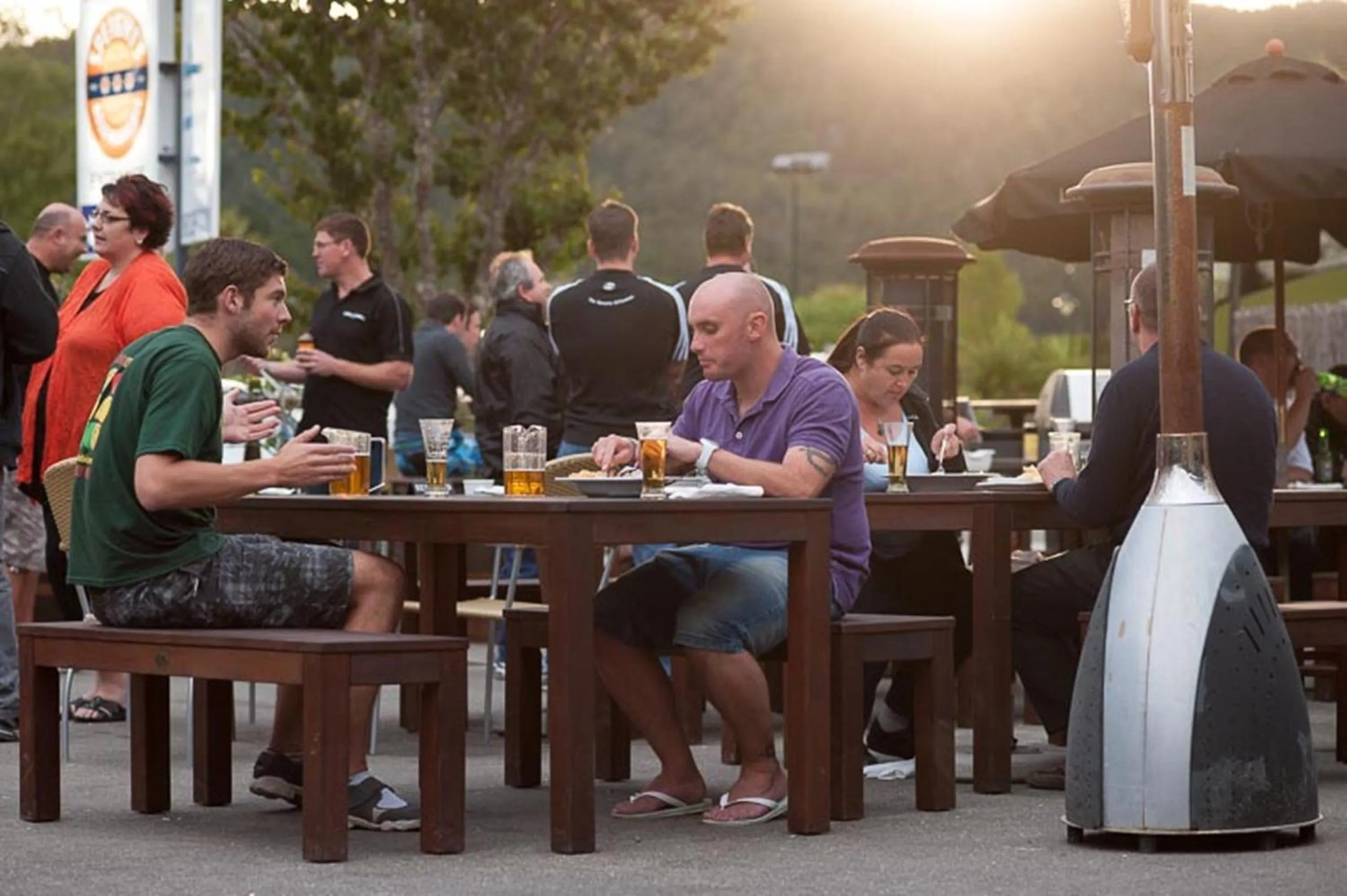 People in Kaiteri Lodge
