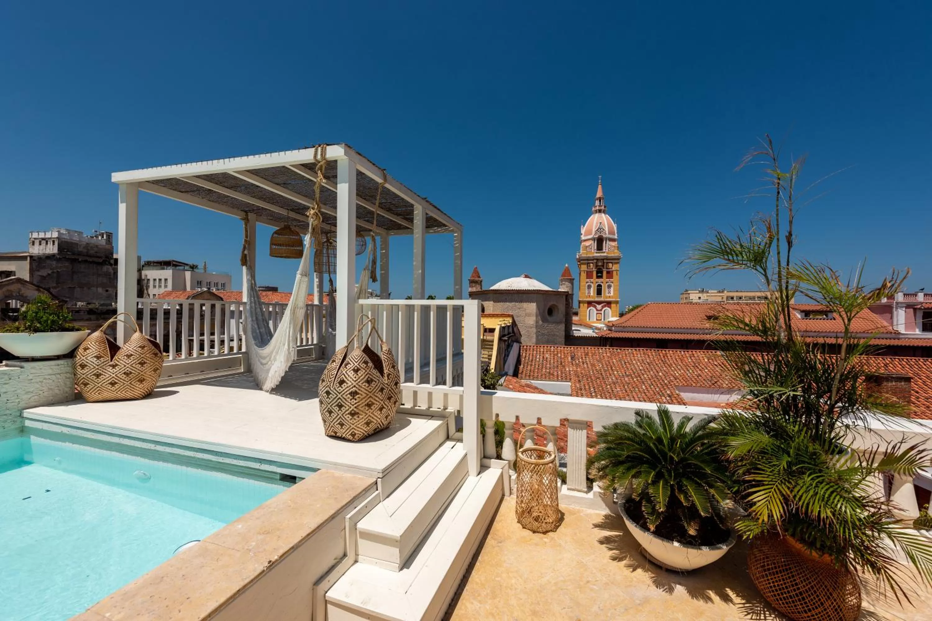 Pool view in Casa Diluca Cartagena Hotel Boutique