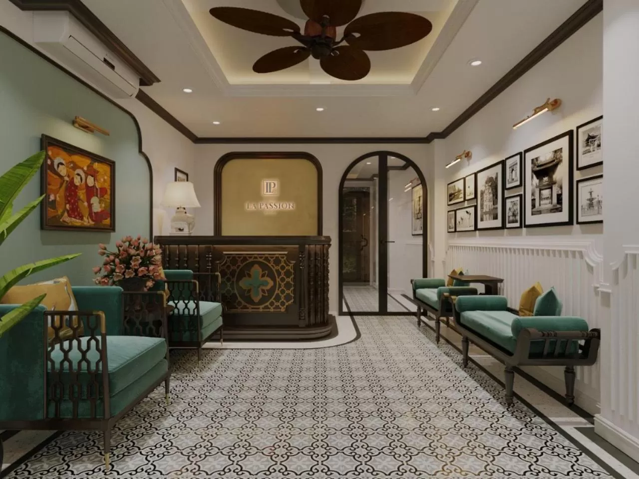 Lobby or reception in La Passion Hanoi Hotel & Apartment