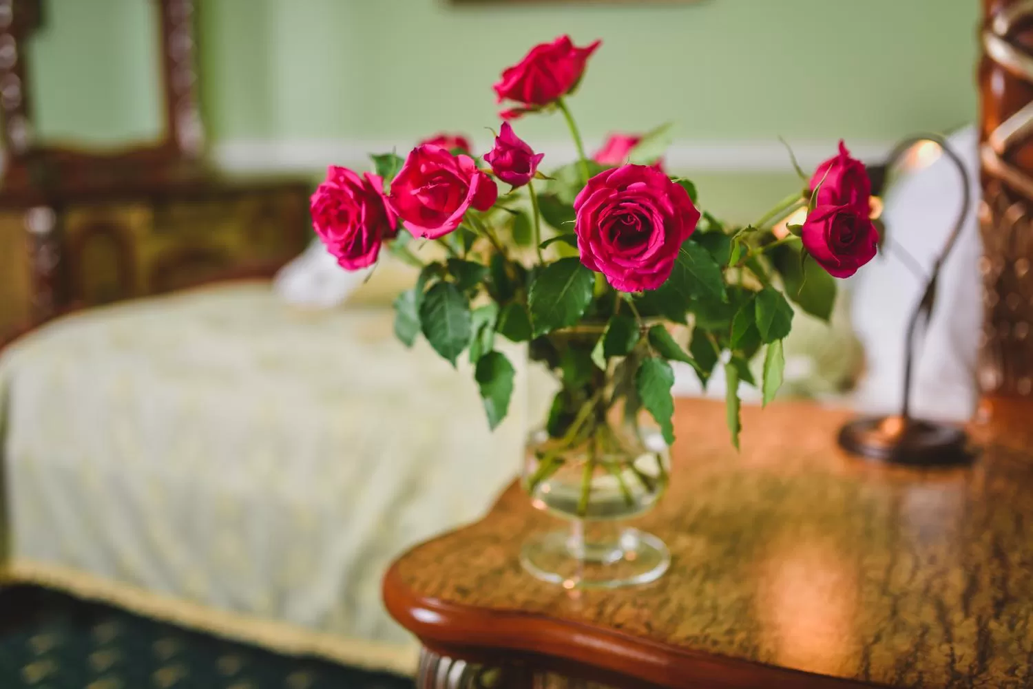 Decorative detail, Bed in Zámek Kamenný Dvůr