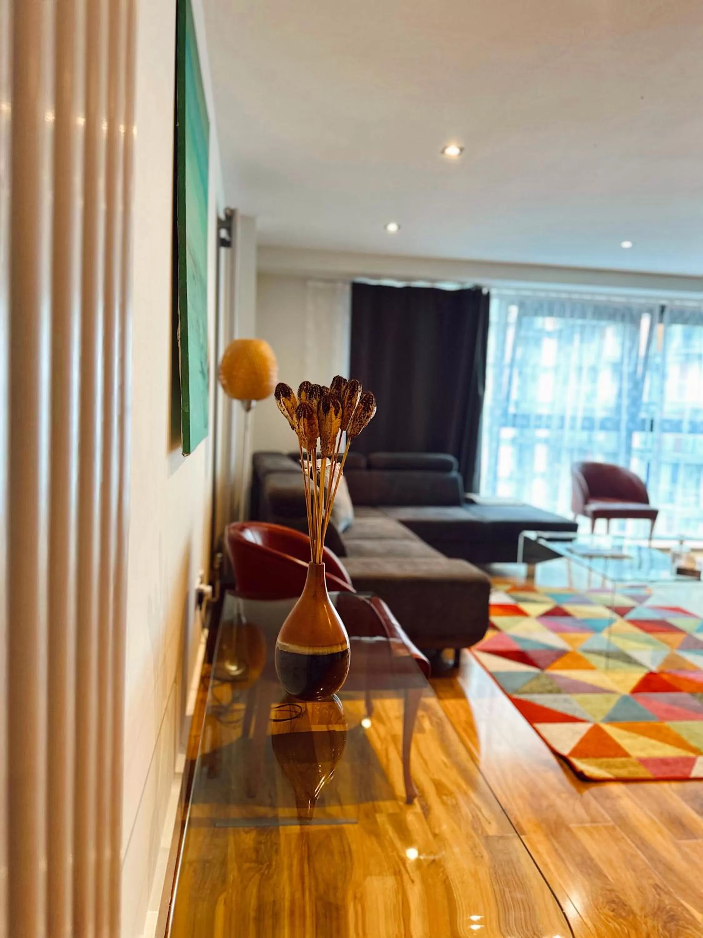 Living room in Canary Wharf - Luxury Apartments