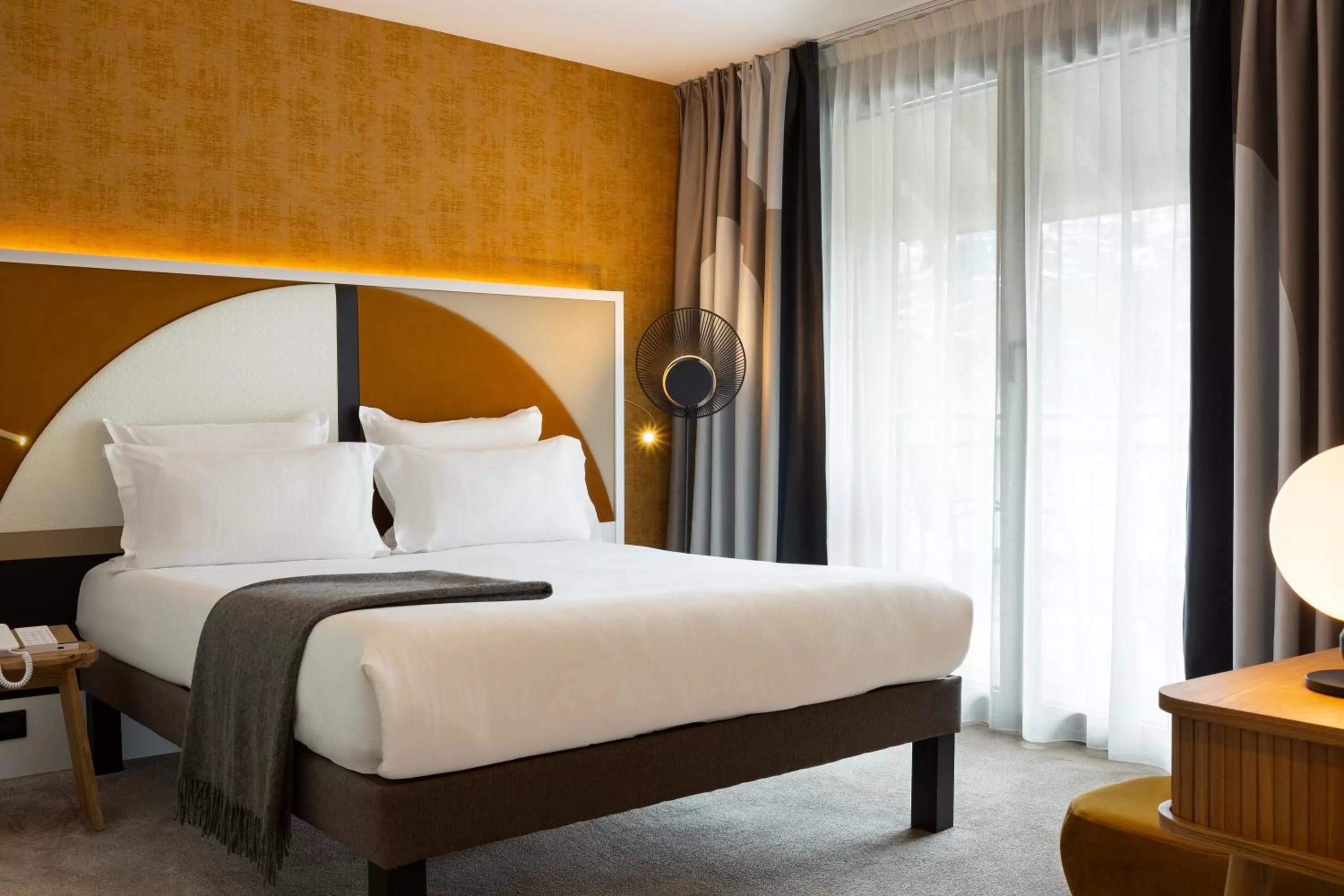 Bedroom, Bed in Le Saint Gervais Hotel & Spa Handwritten Collection