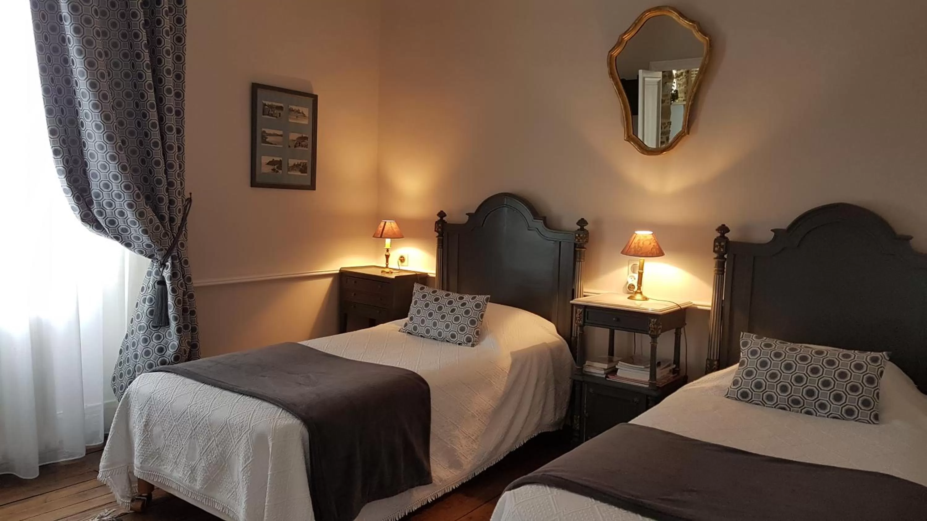 Bedroom, Bed in Le Manoir de la Bigotière
