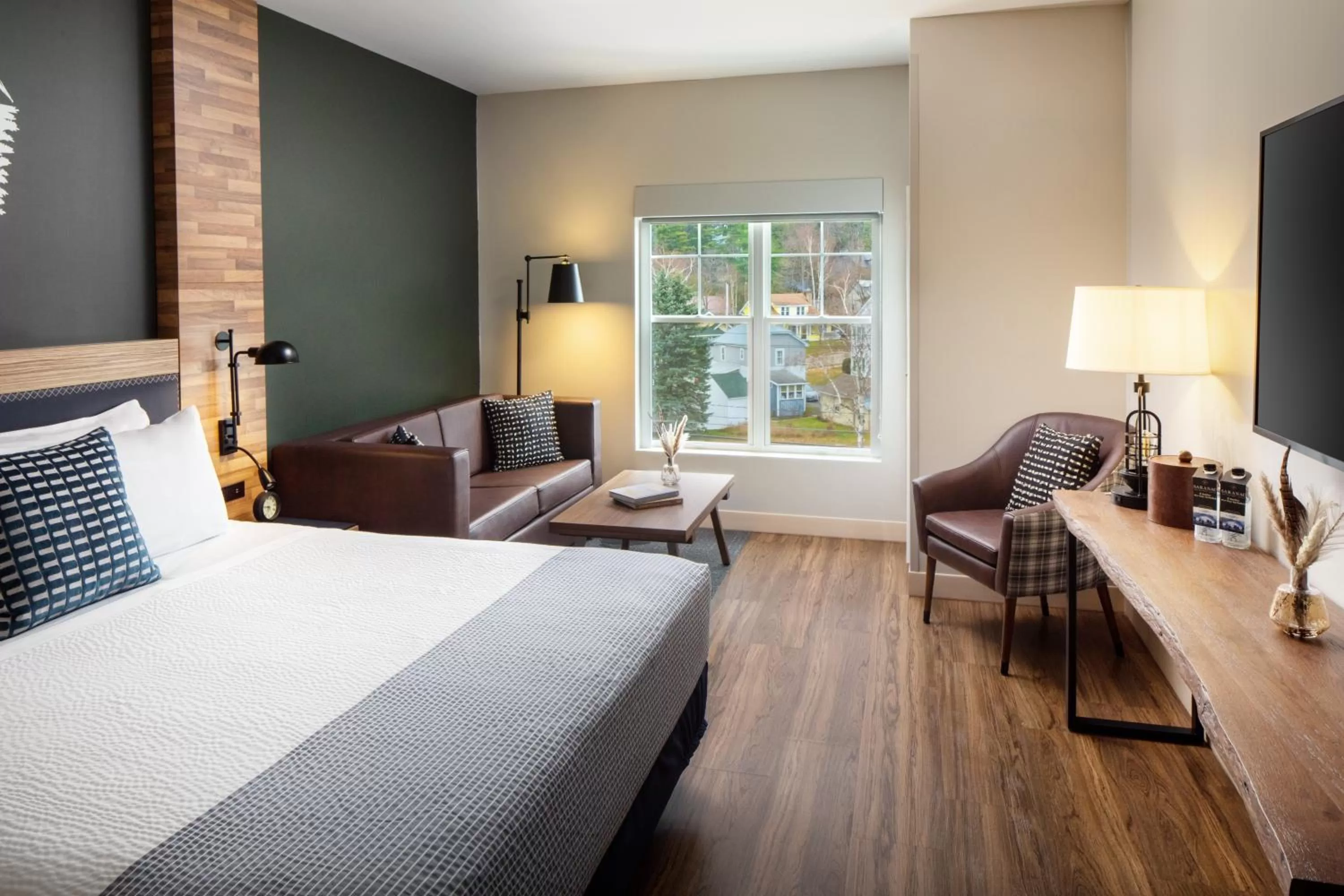 Photo of the whole room, Bed in voco Saranac Lake NY - Waterfront by IHG