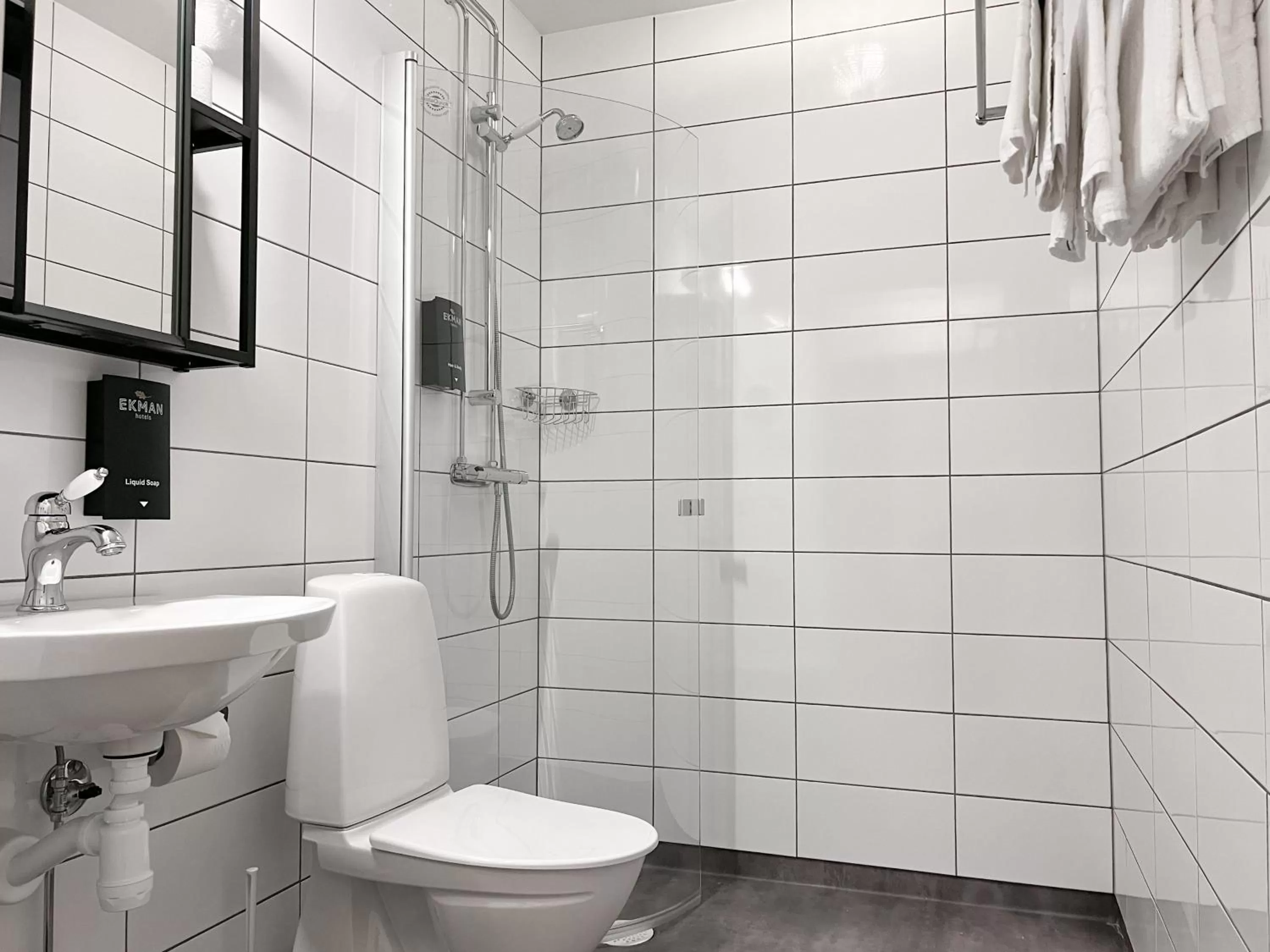 Shower in Stadshotellet Kristinehamn