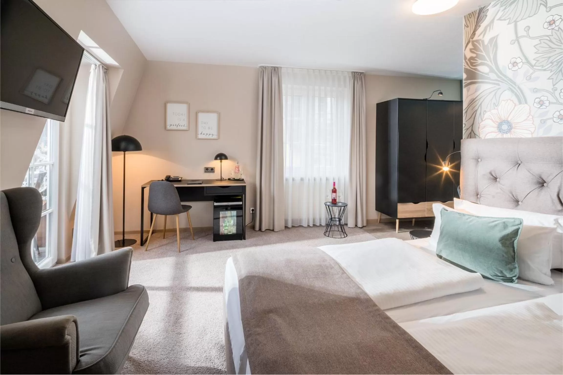 Bed in Hotel Germania