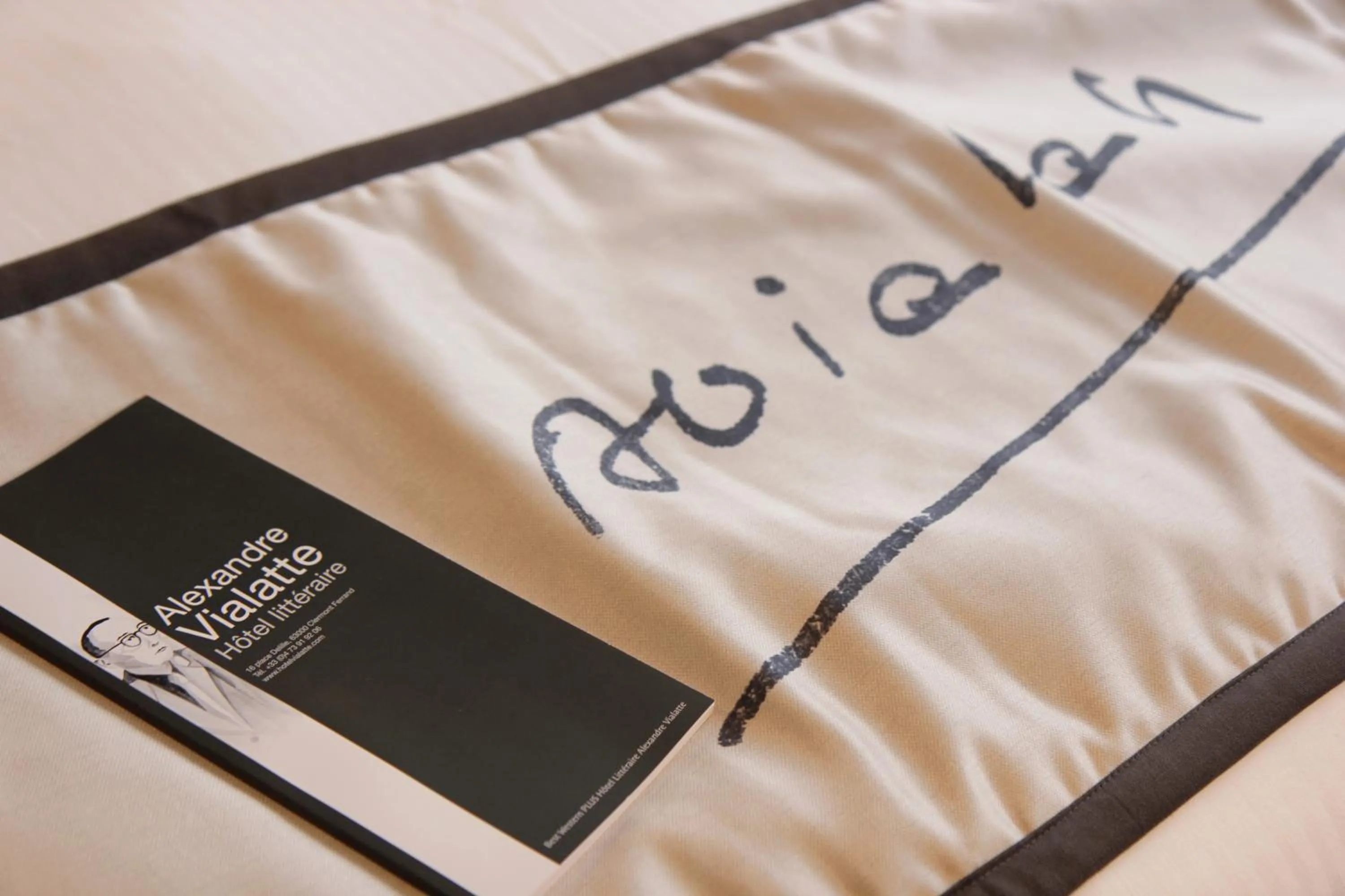 Decorative detail, Bed in Hotel Litteraire Alexandre Vialatte, BW Signature Collection