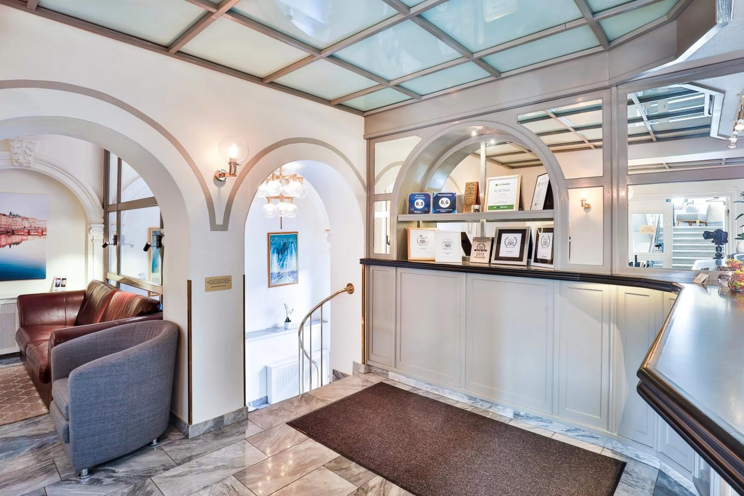 Lobby or reception in Hotel Poseidon