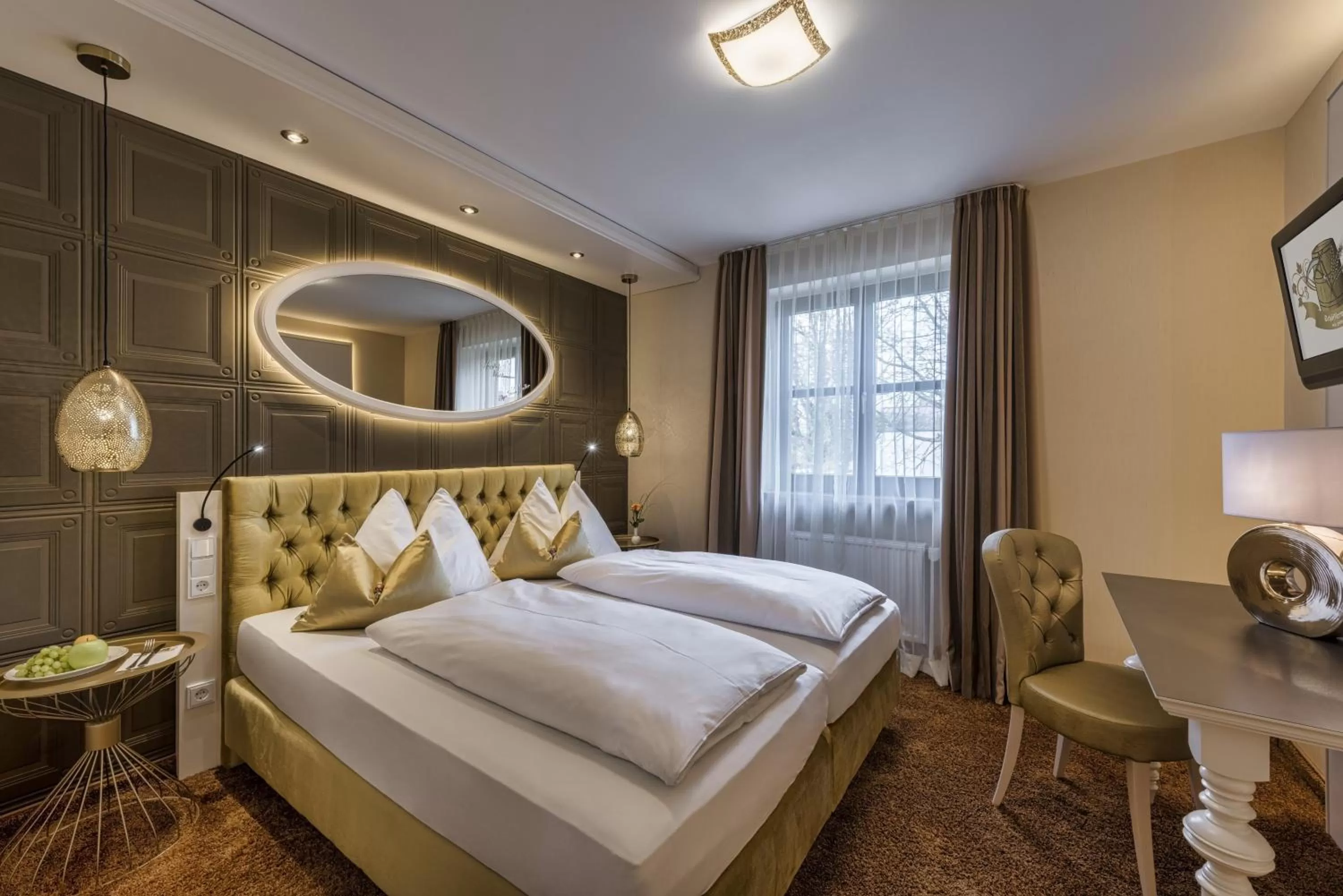 Photo of the whole room, Bed in Hotel Schäfflerwirt