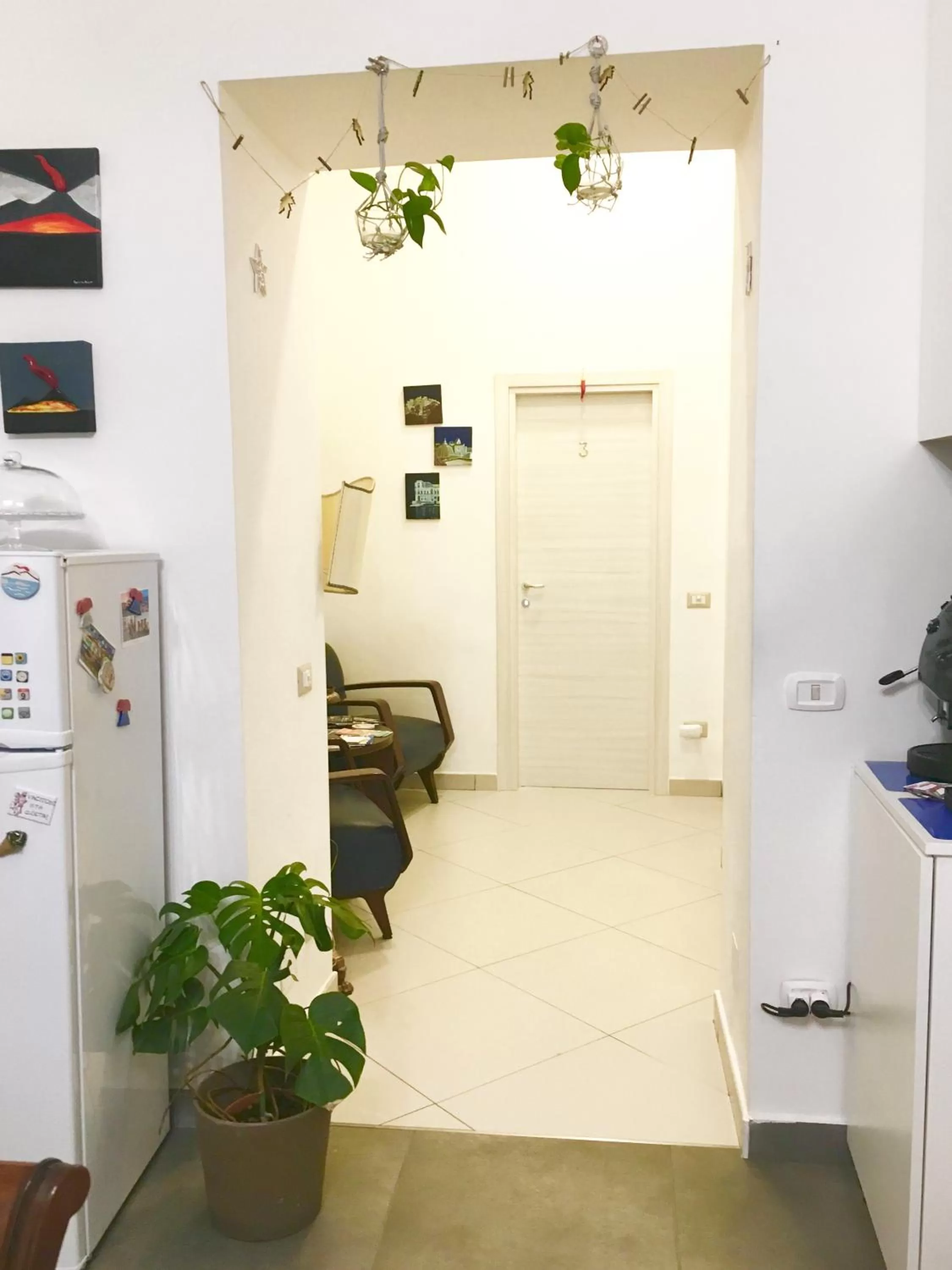 Communal lounge/ TV room in B&B Arte e Musei