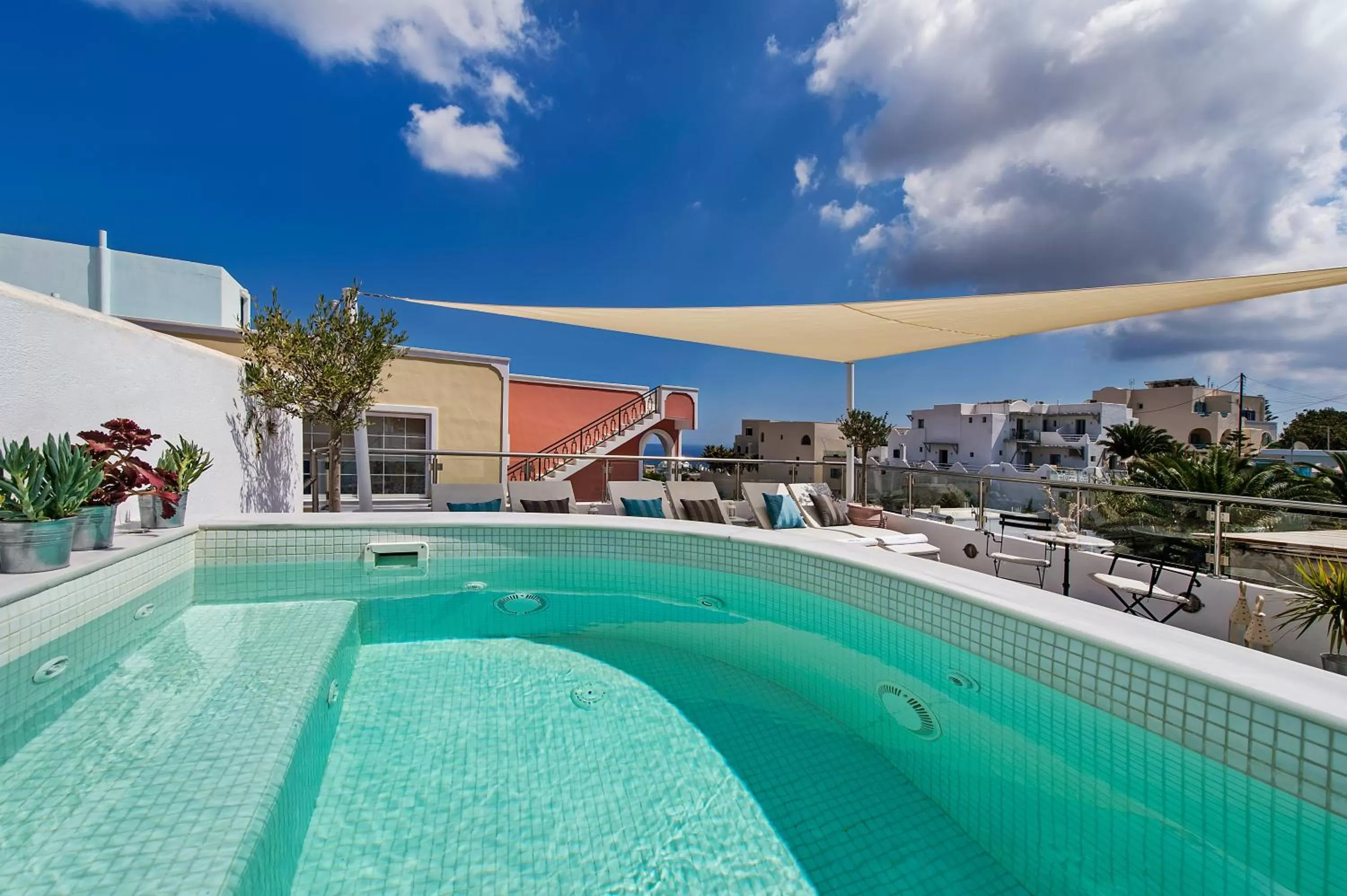 Bird's eye view in Galatia Villas