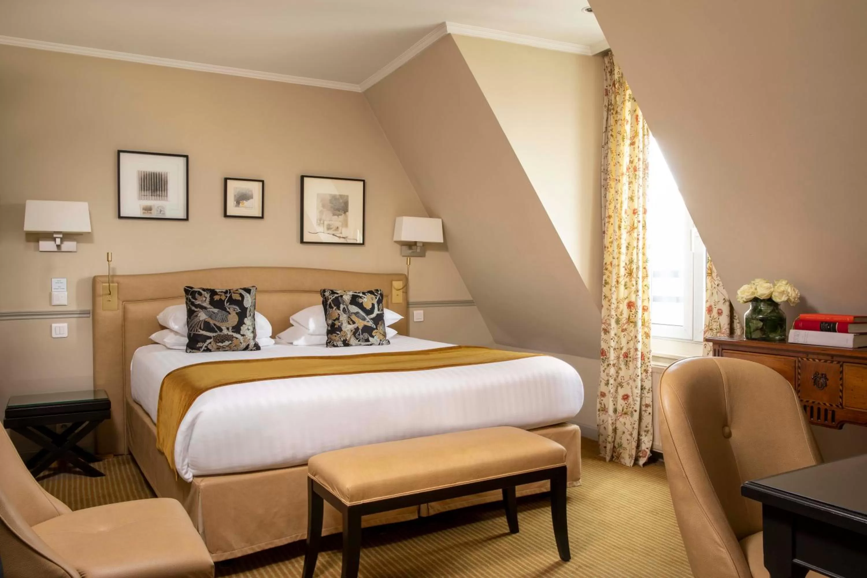 Bed in Hotel Relais Bosquet by Malone