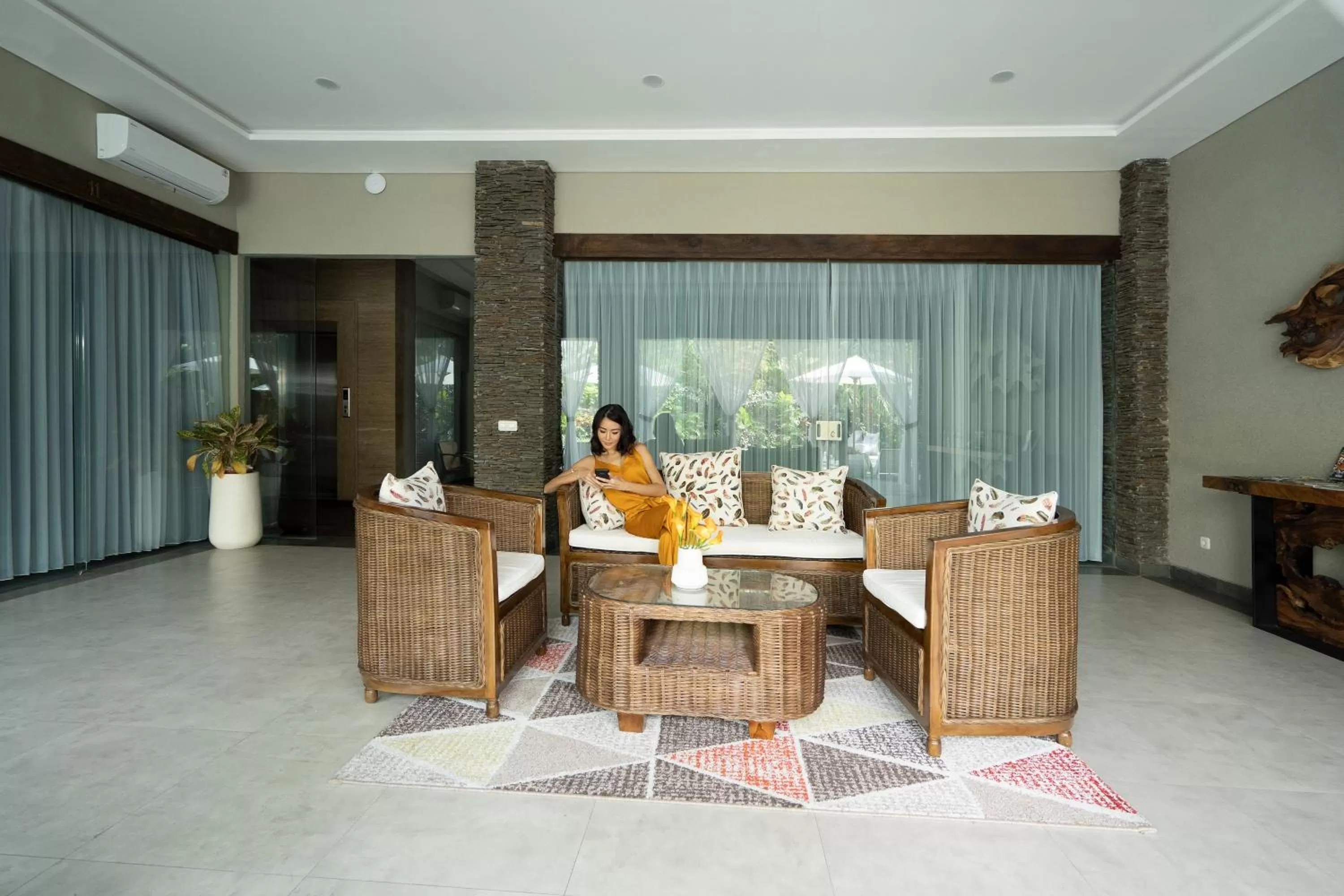 Living room in Del Cielo Villa Jimbaran