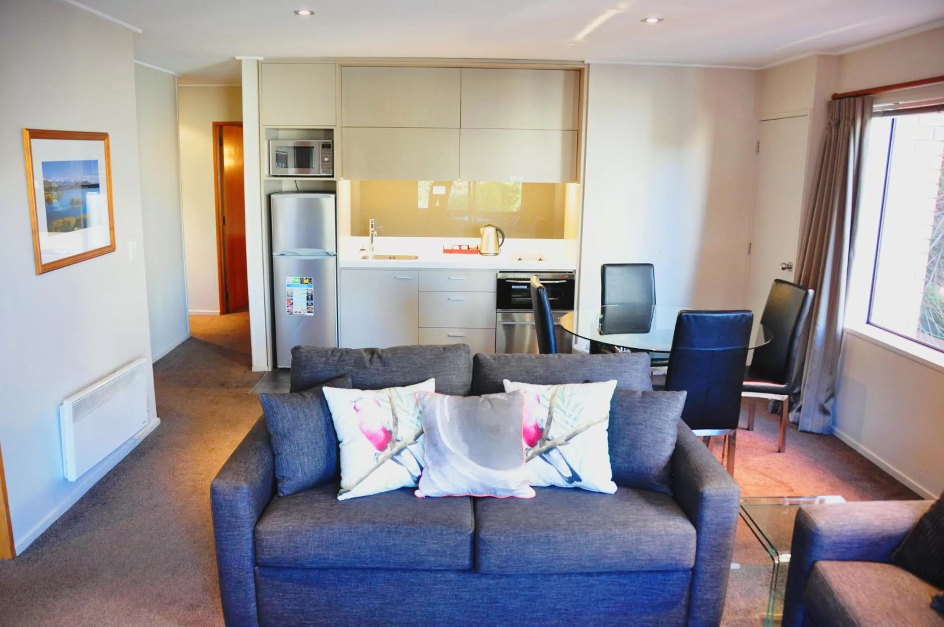 Seating area in St James Apartments