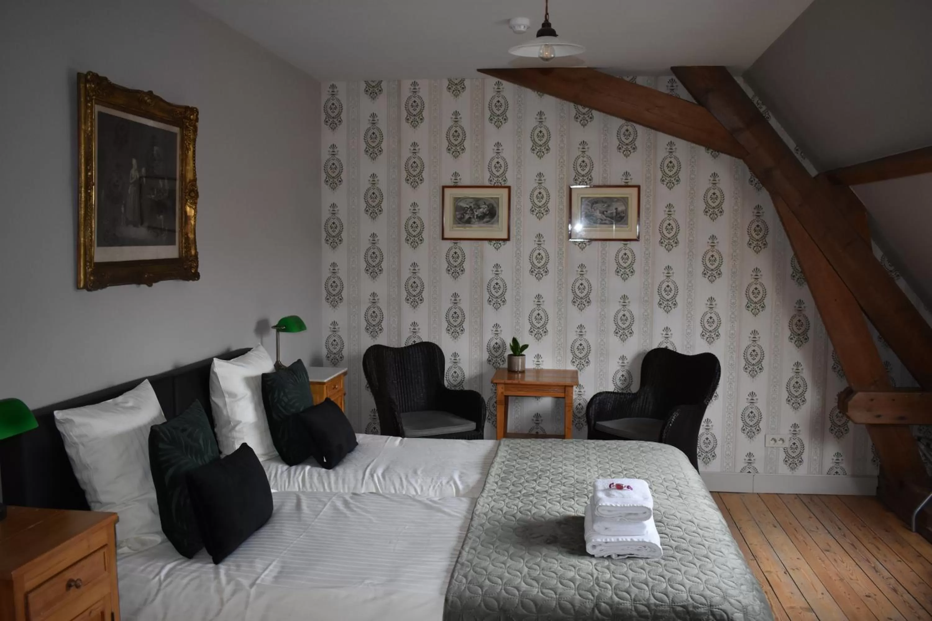 Bedroom, Bed in B&B Pastorie van Merkem