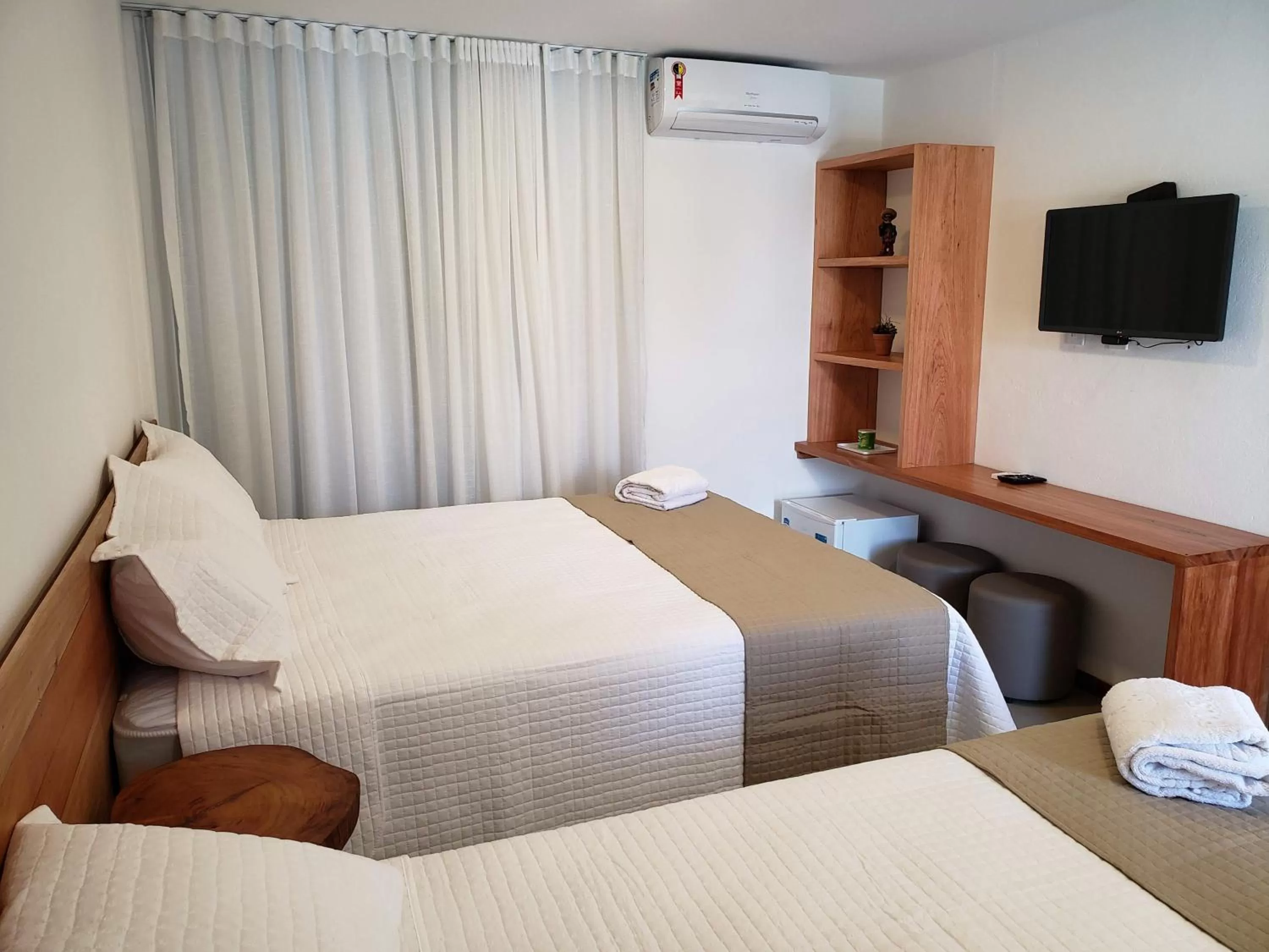 Bed in Pousada Ricoco