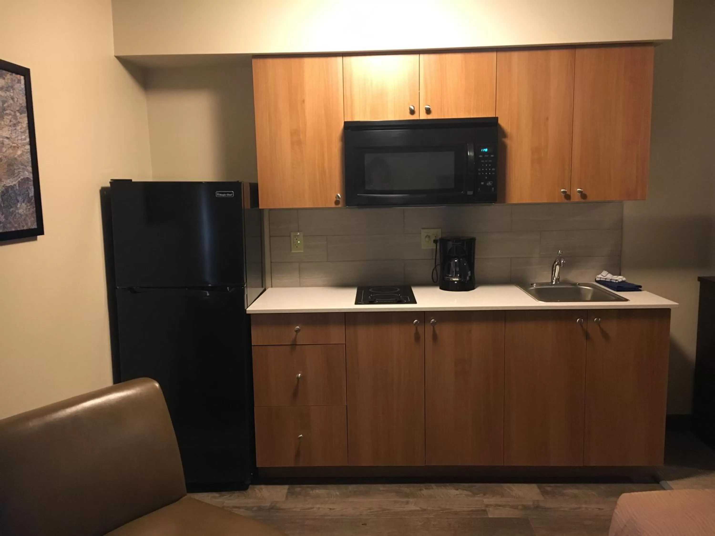 Kitchen or kitchenette in Aptel Studio Hotel
