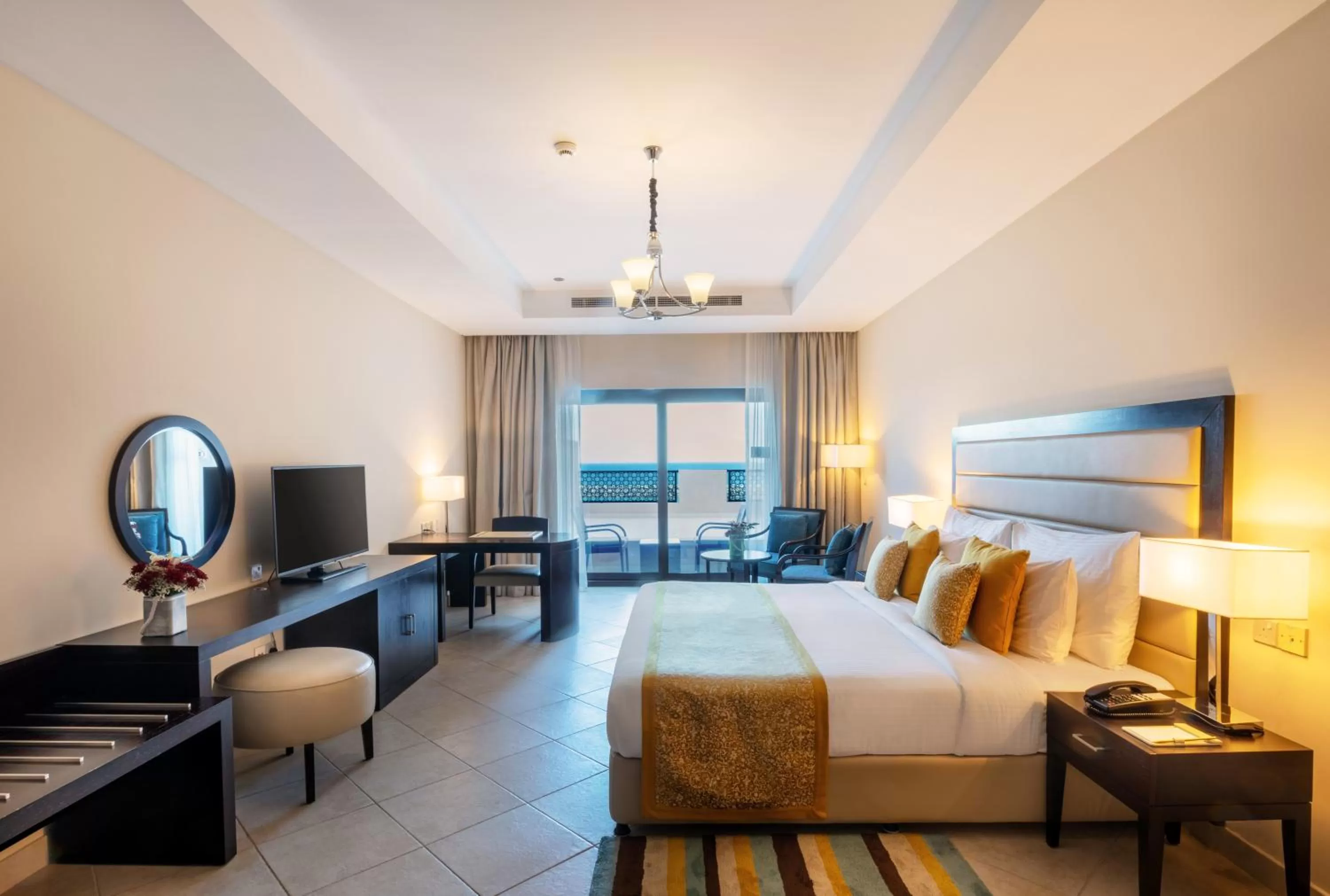 Bed in Al Bahar Hotel & Resort