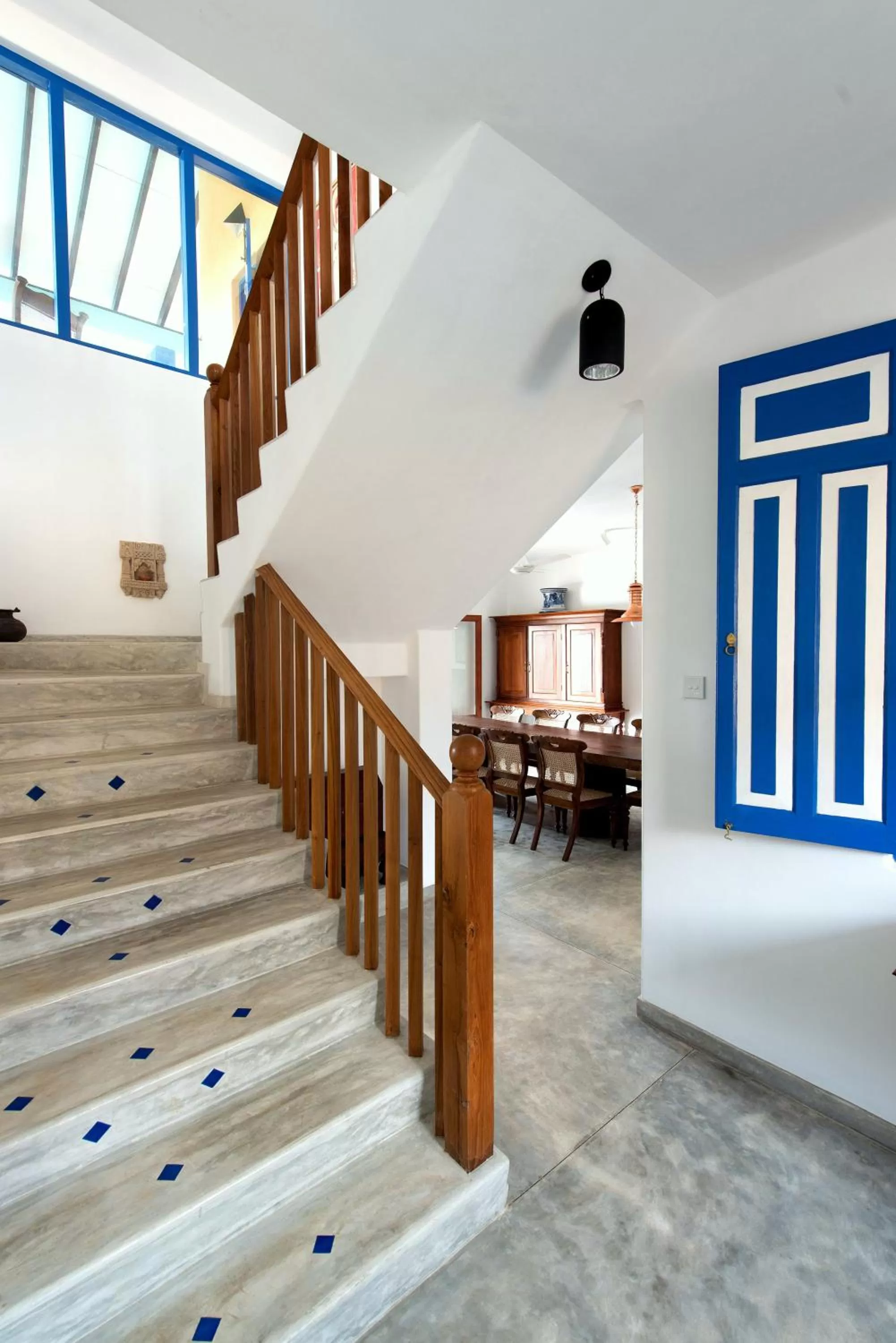 Decorative detail in Villa Atulya at Ocean's edge