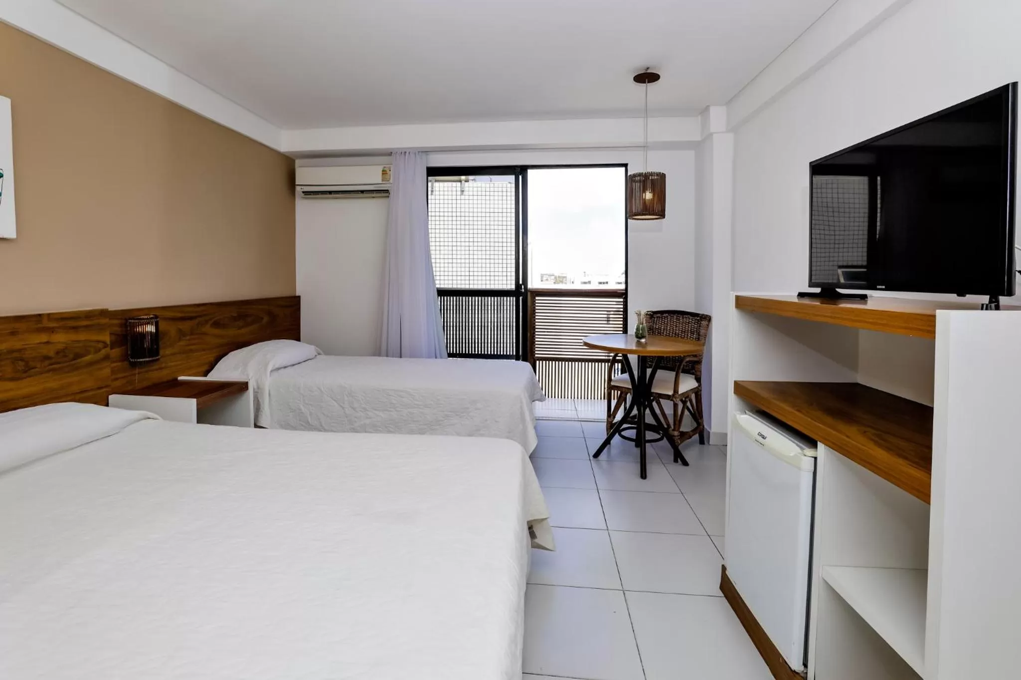 TV and multimedia, Bed in Porto Suítes Natal Hotel