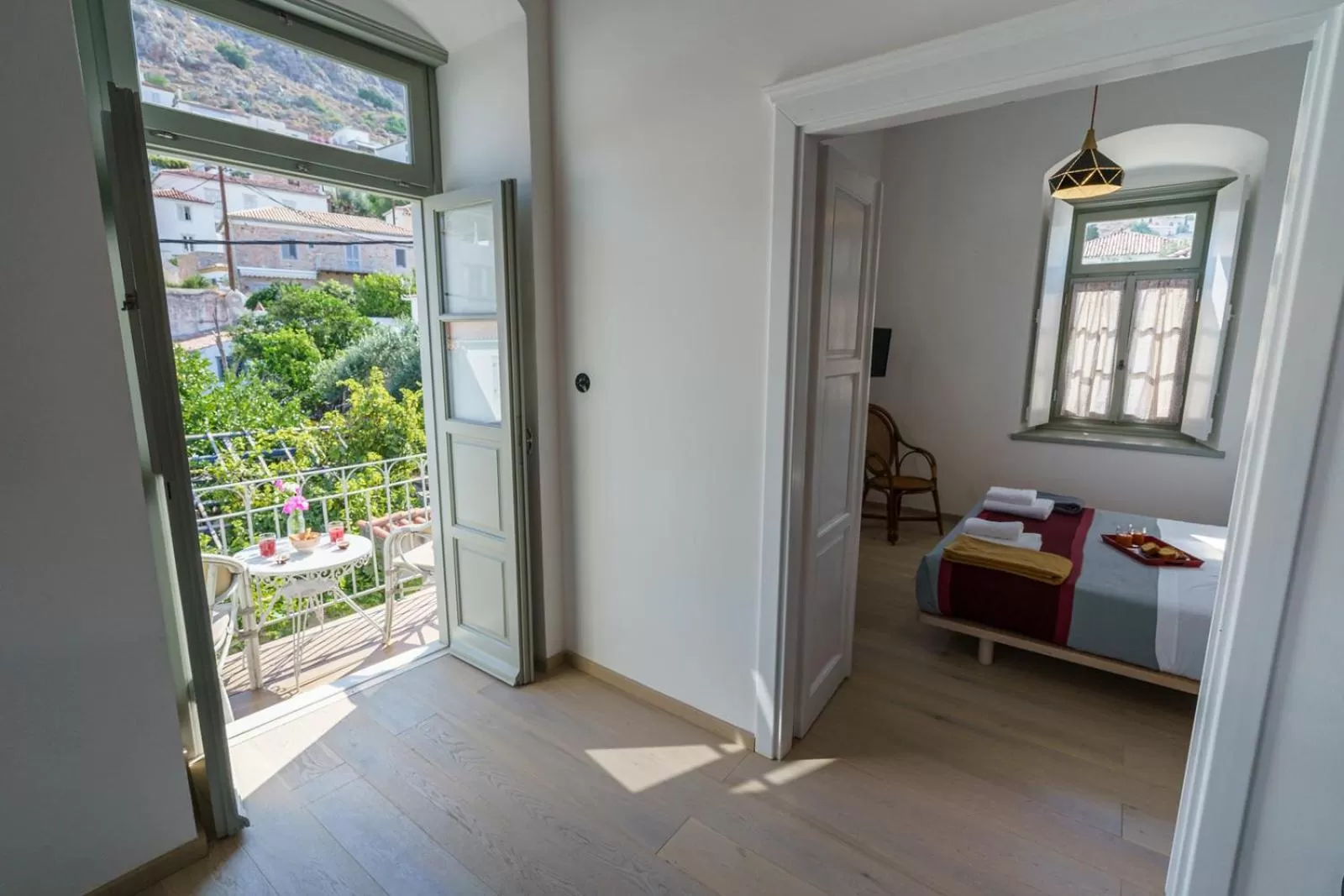 View (from property/room), Bed in LIVIN Hydra Legacy Suite