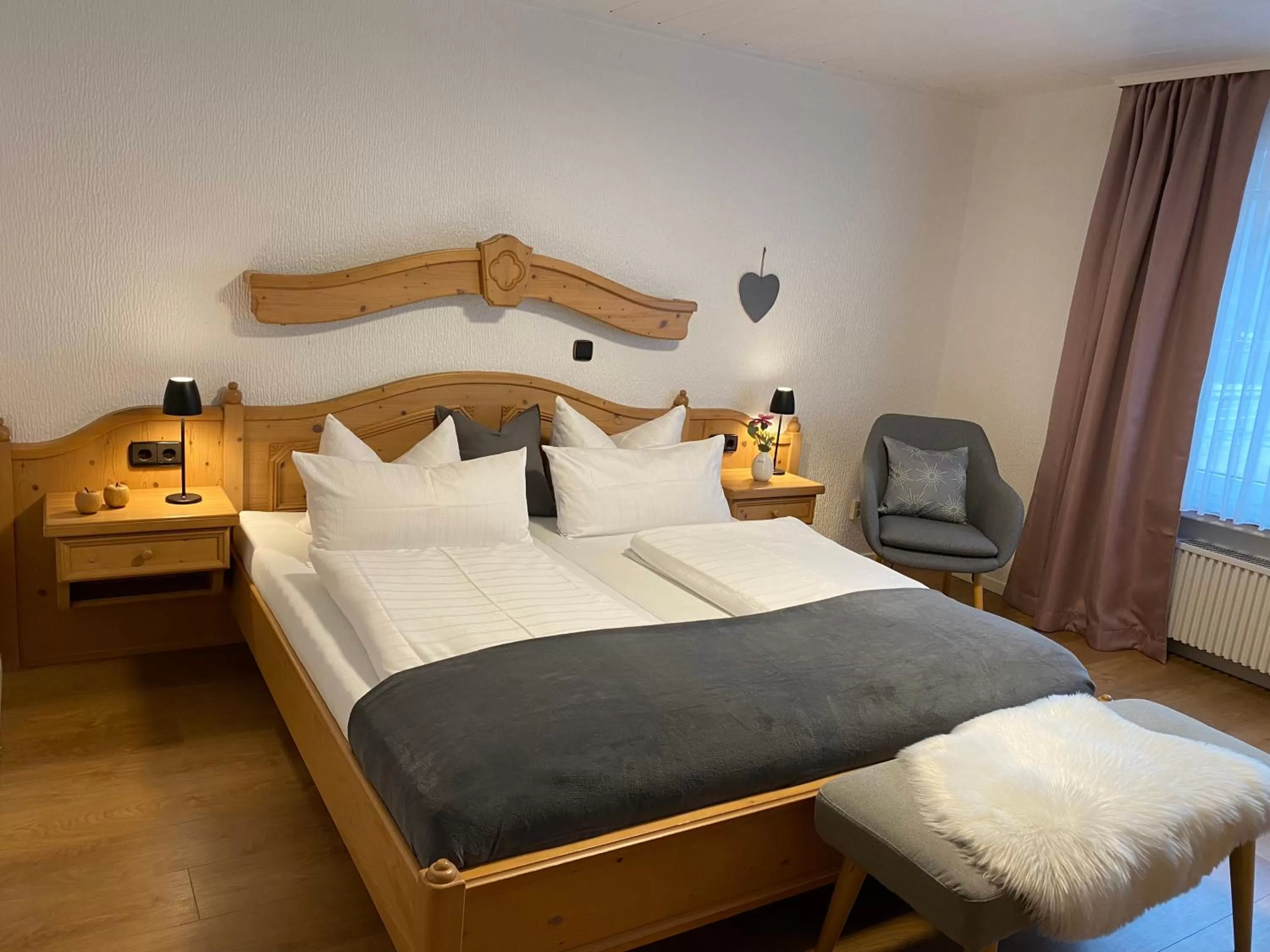 Bed in Hotel Ostermann