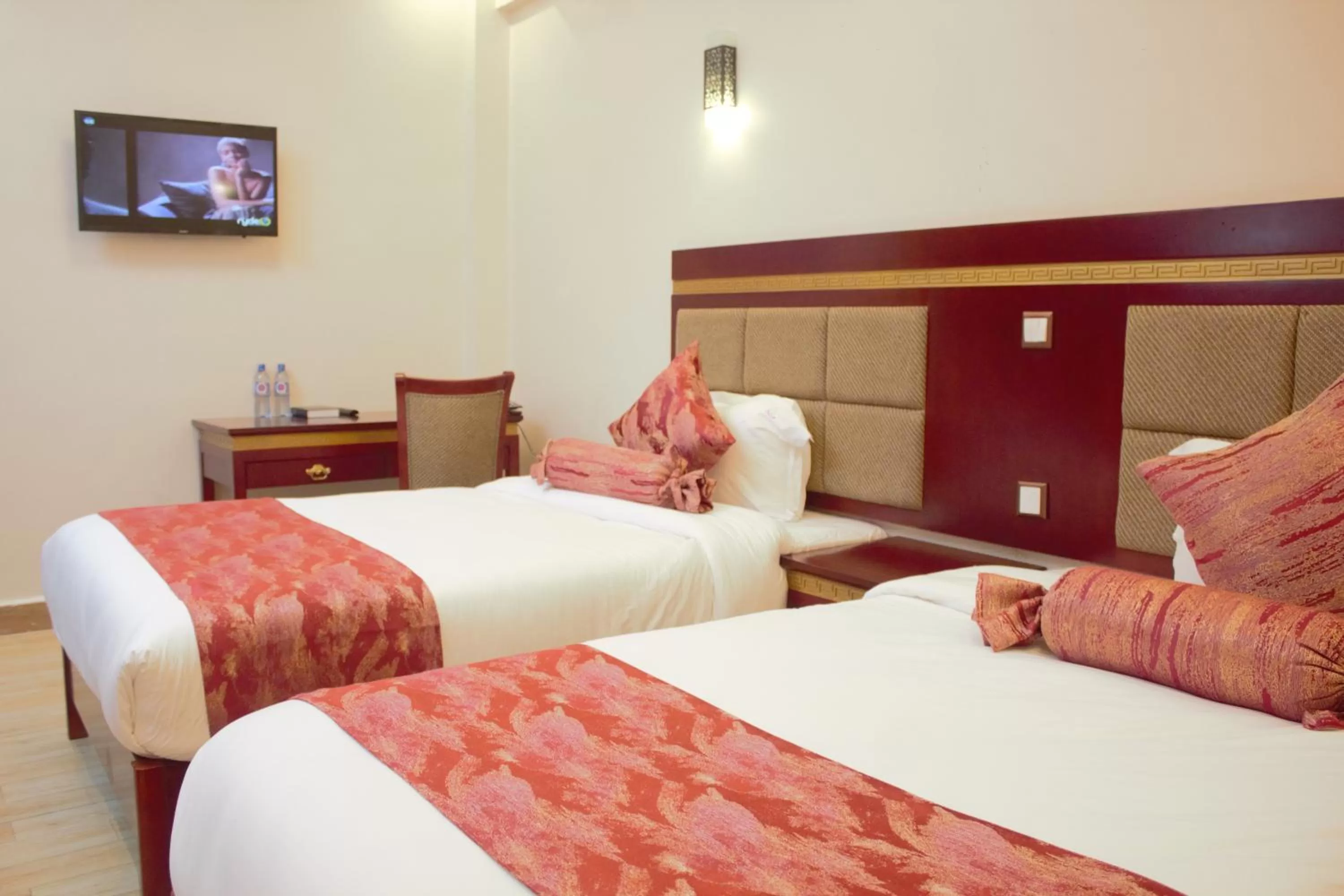 Bed in Vickmark Hotel