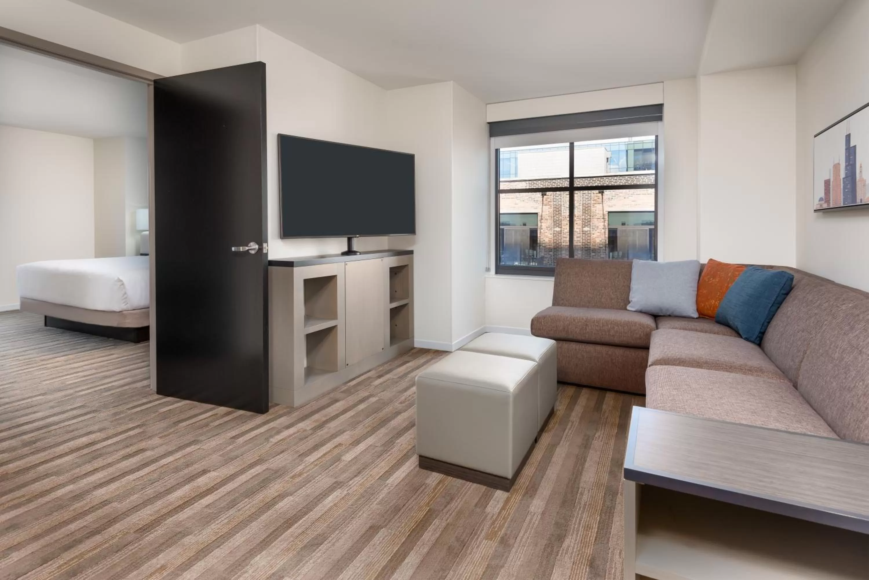 One-Bedroom King Suite with Sofa Bed in Hyatt House Chicago West Loop-Fulton Market