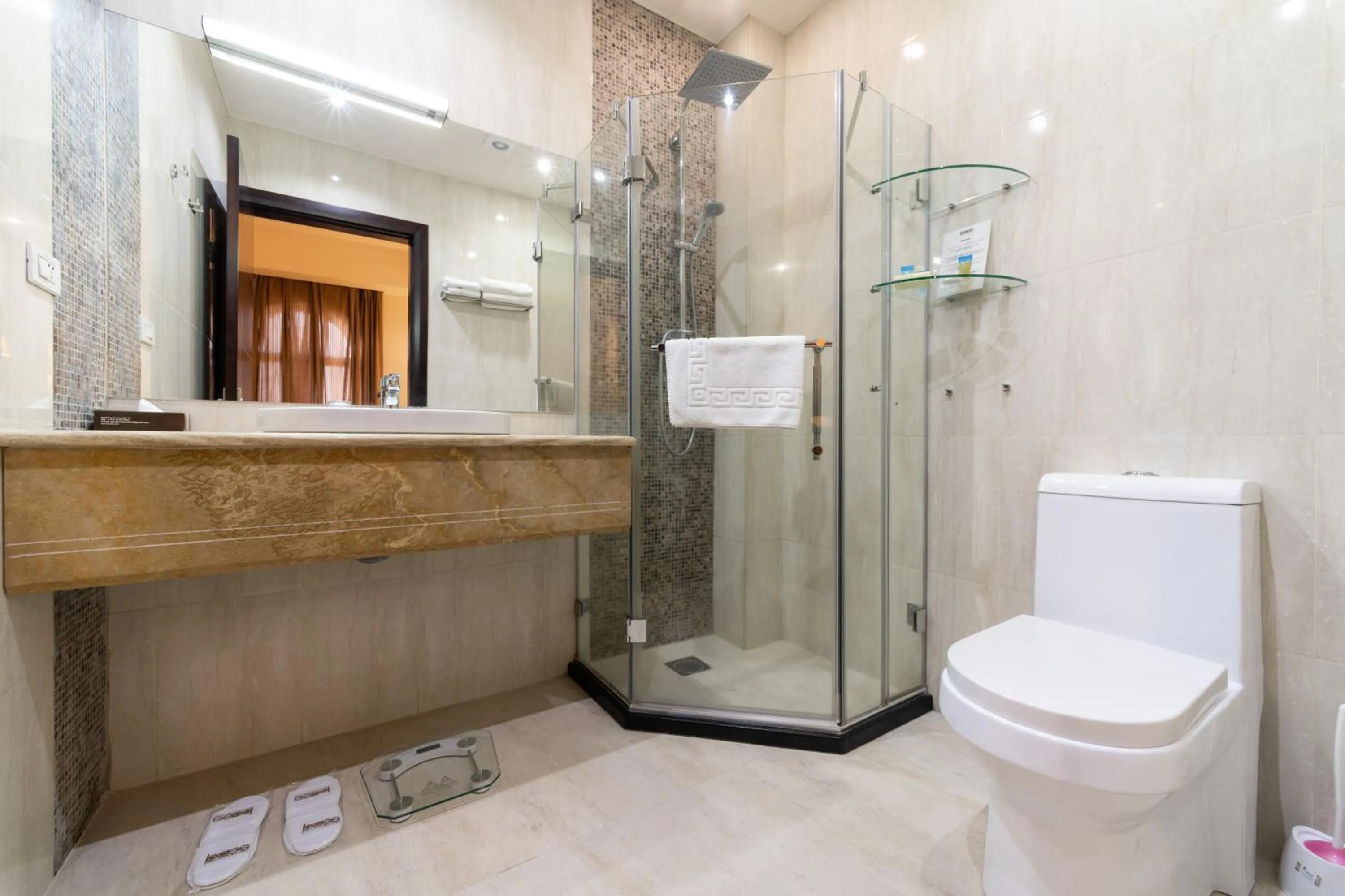 Toilet in Bass Boutique Hotel