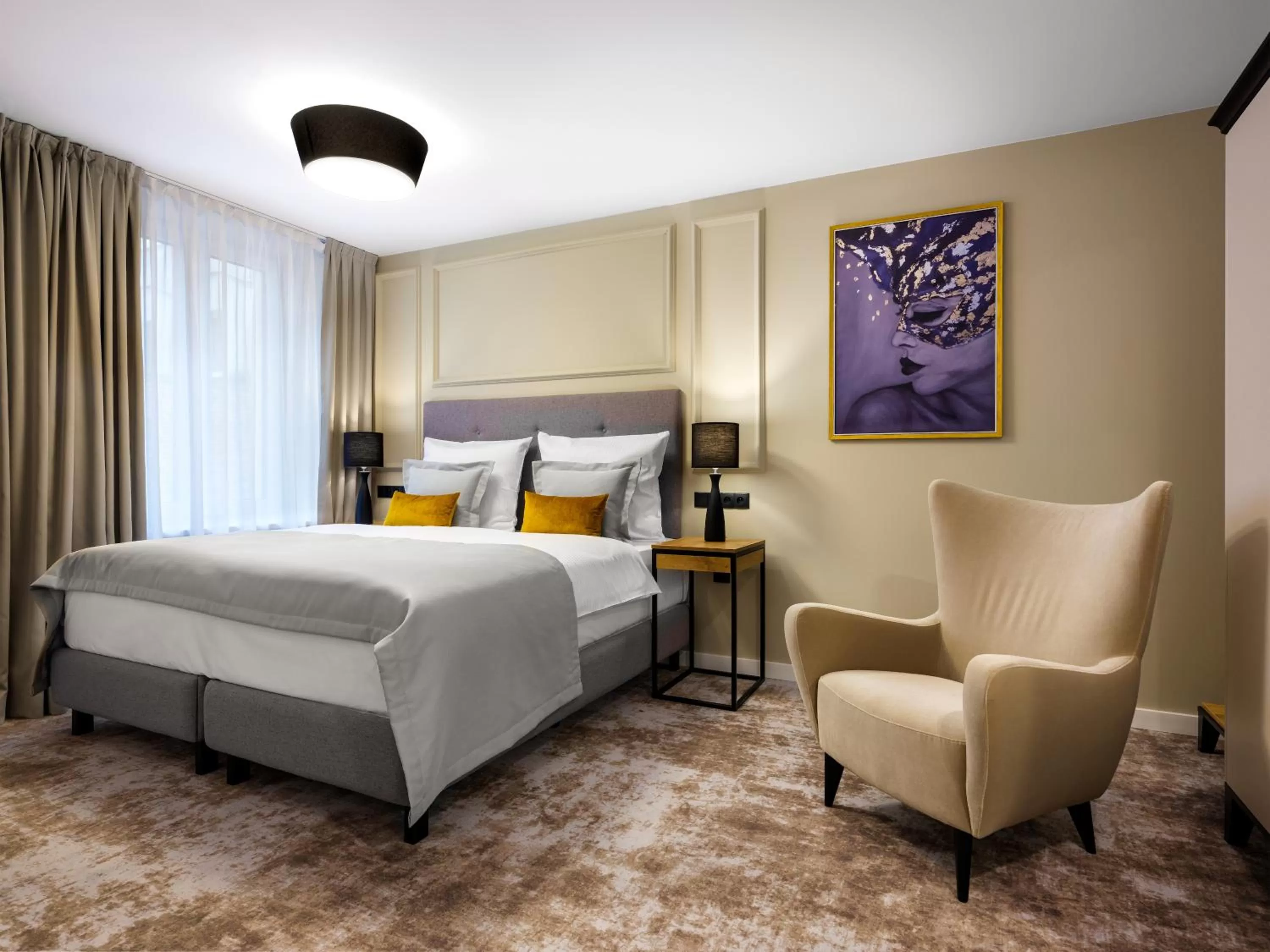 Bed in Hotel Wawel Queen