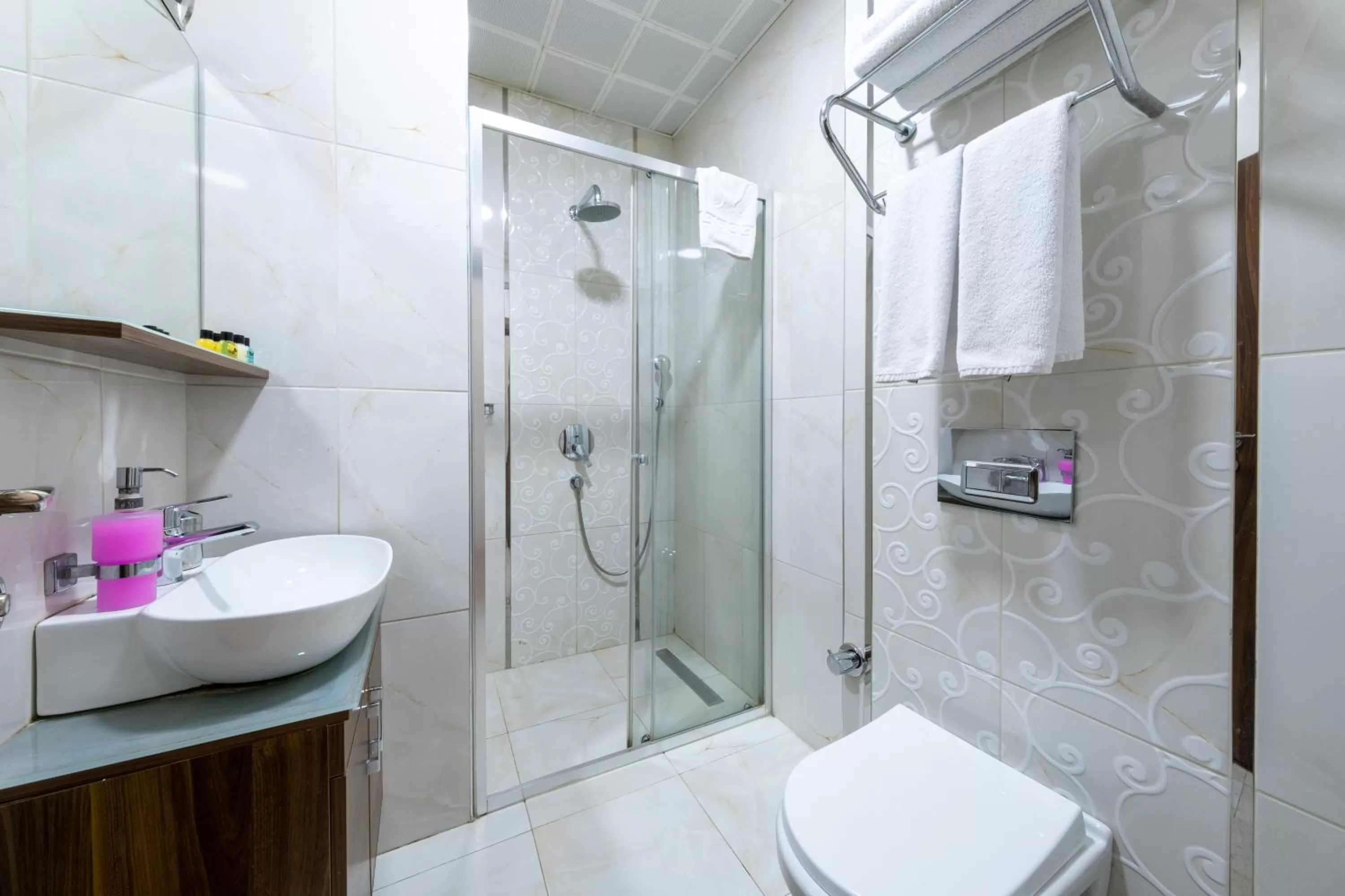 Shower, Bathroom in Beyzas Hotels & Suites
