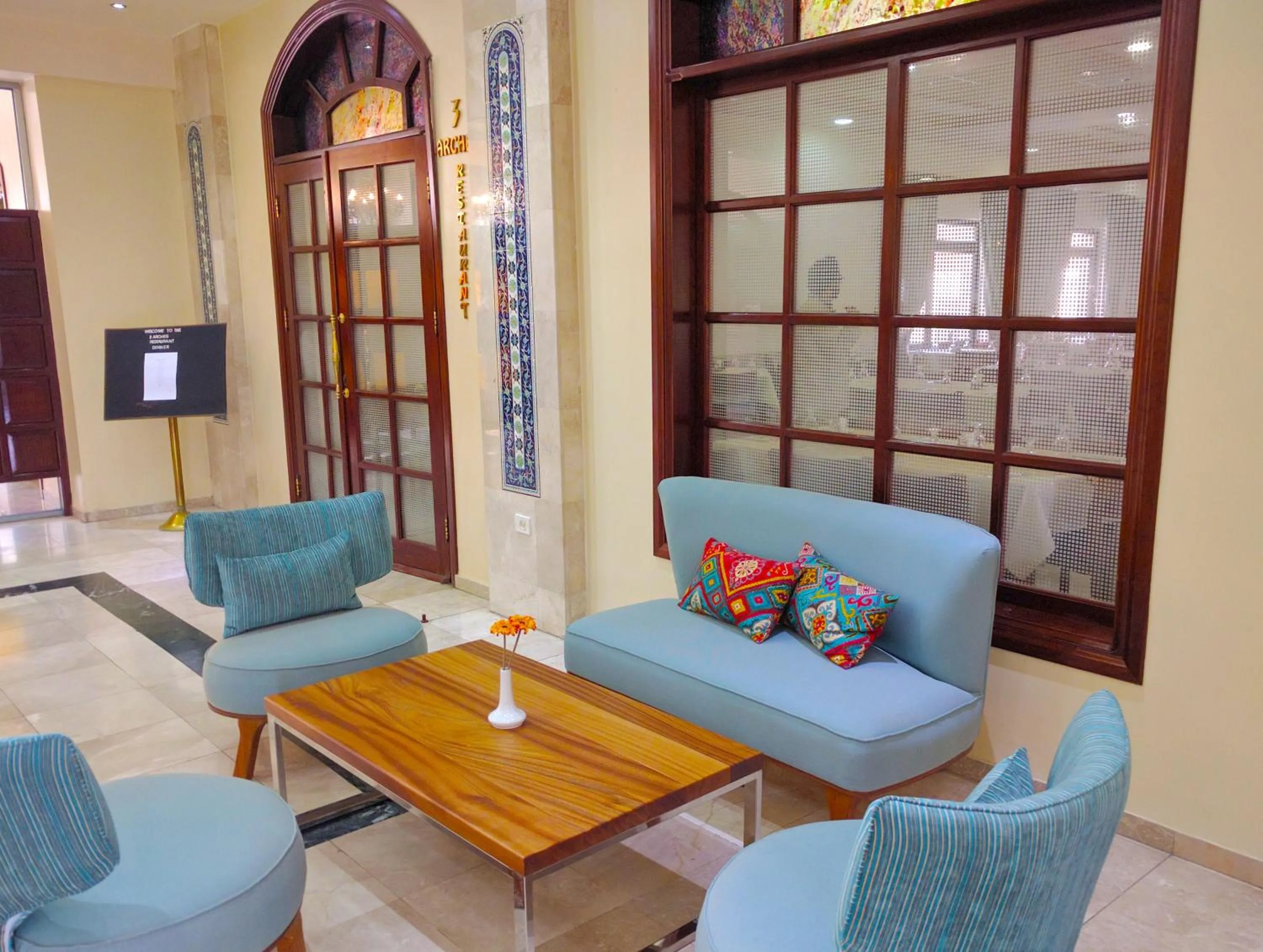 Lobby or reception in Holy Land Hotel