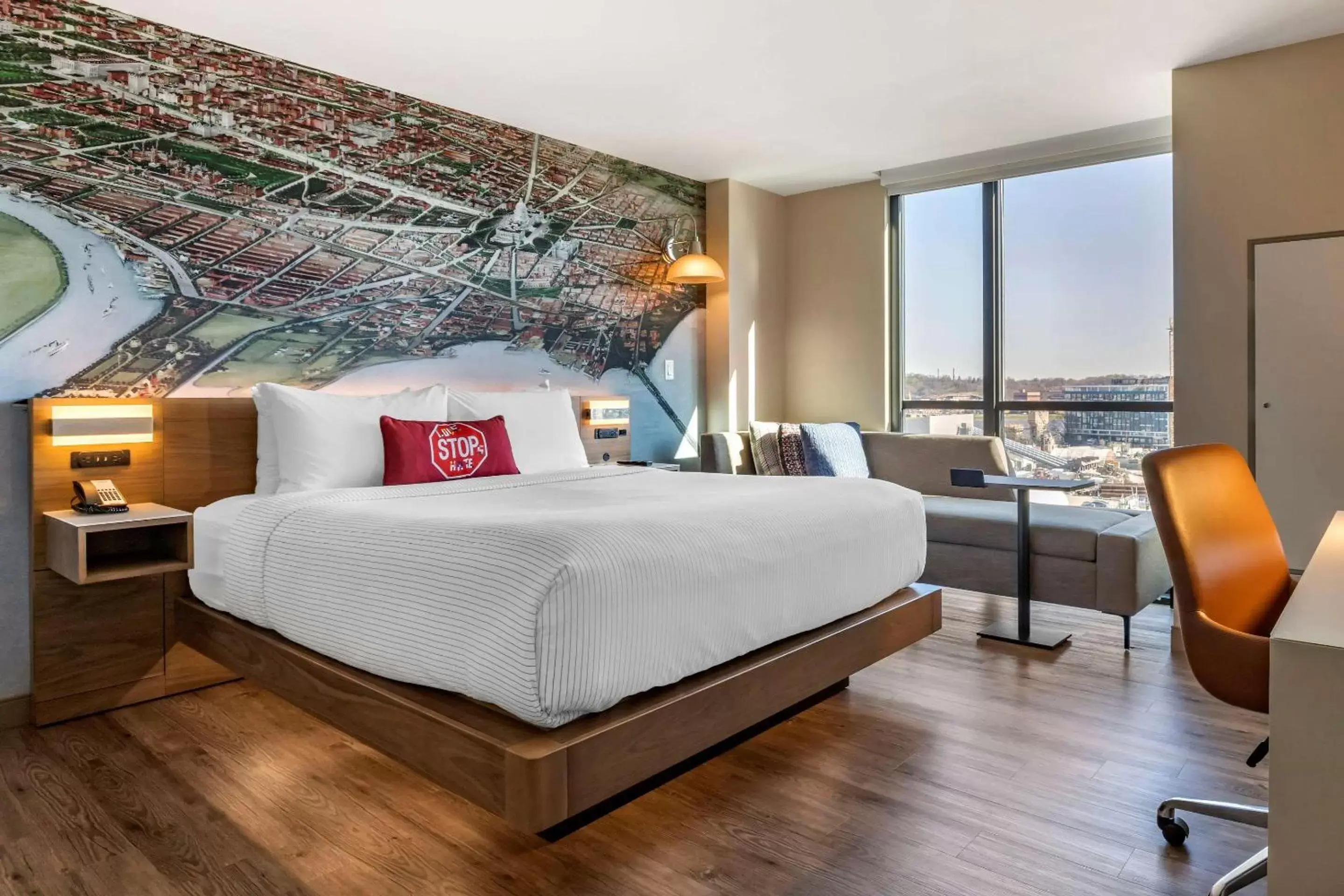 Standard King Room with City View - Non Smoking in Cambria Hotel Washington D.C. Capitol Riverfront Standard King Room with City View - Non Smoking in Cambria Hotel Washington D.C. Capitol Riverfront