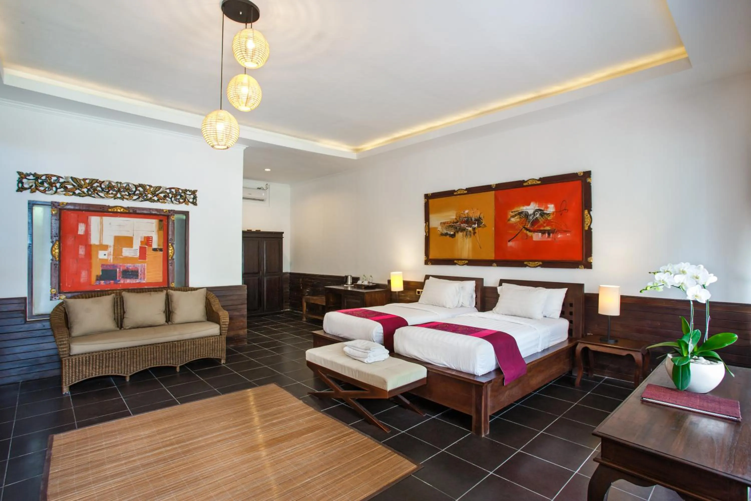 Bed in Ubud Raya Boutique Hotel