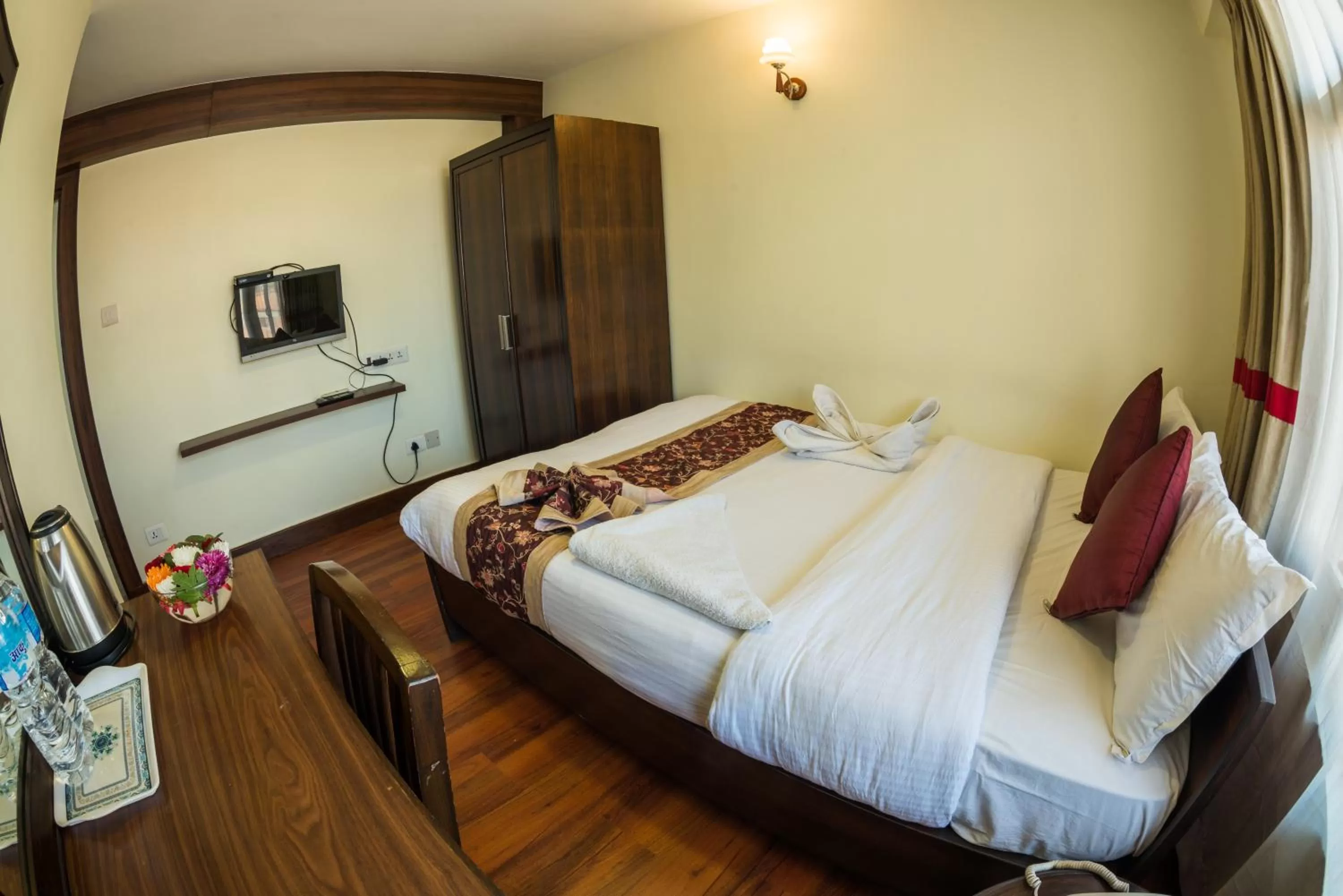 TV and multimedia, Bed in Hotel Yambu kathmandu