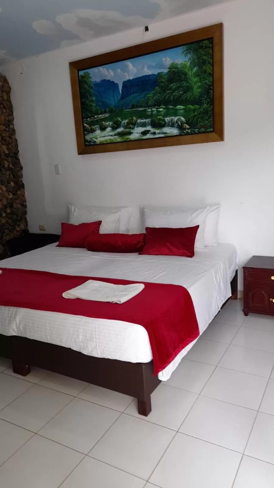 Bed in Eco-Hotel Villa Elina