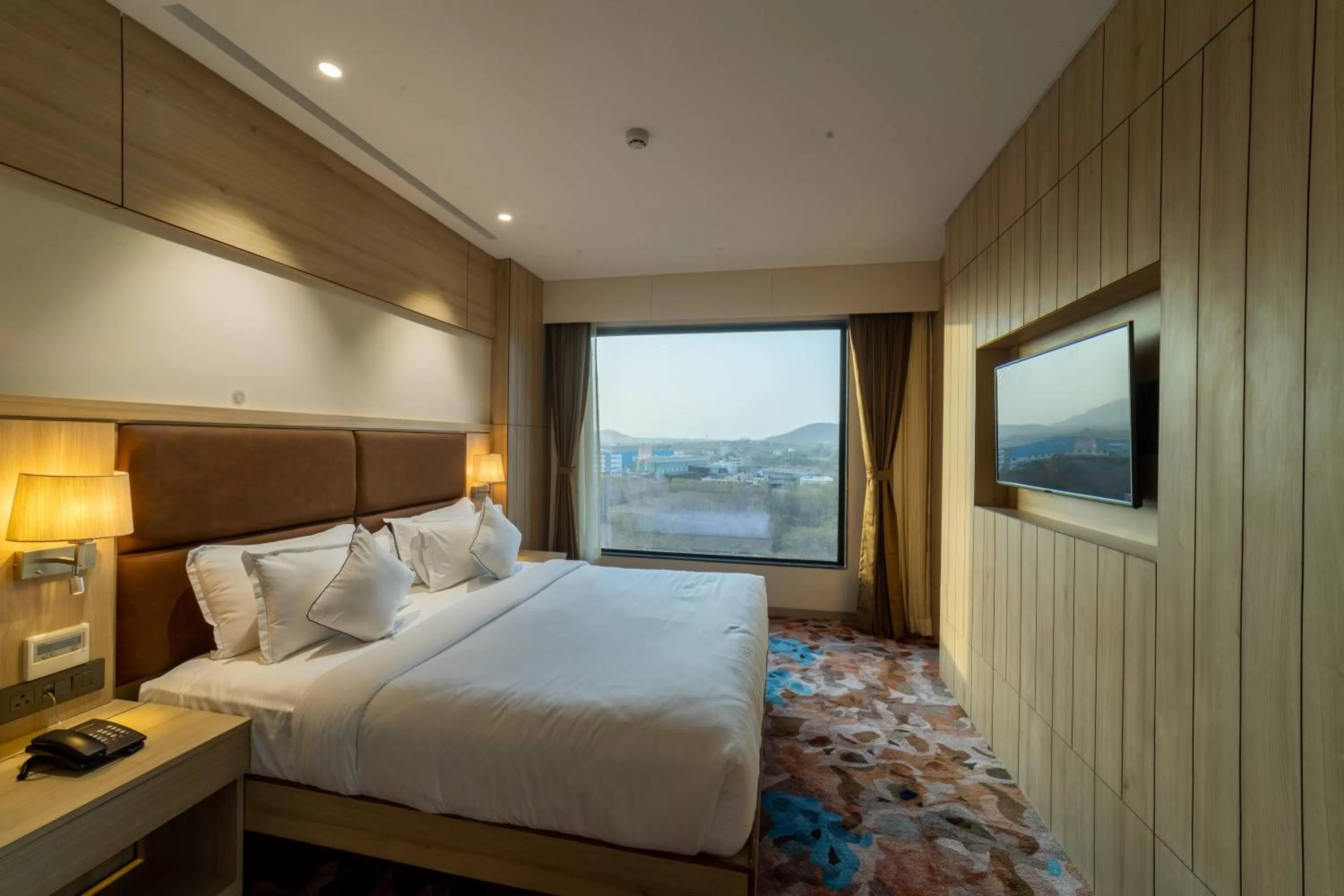 Bed in The Monarch at Chakan MIDC, Pune