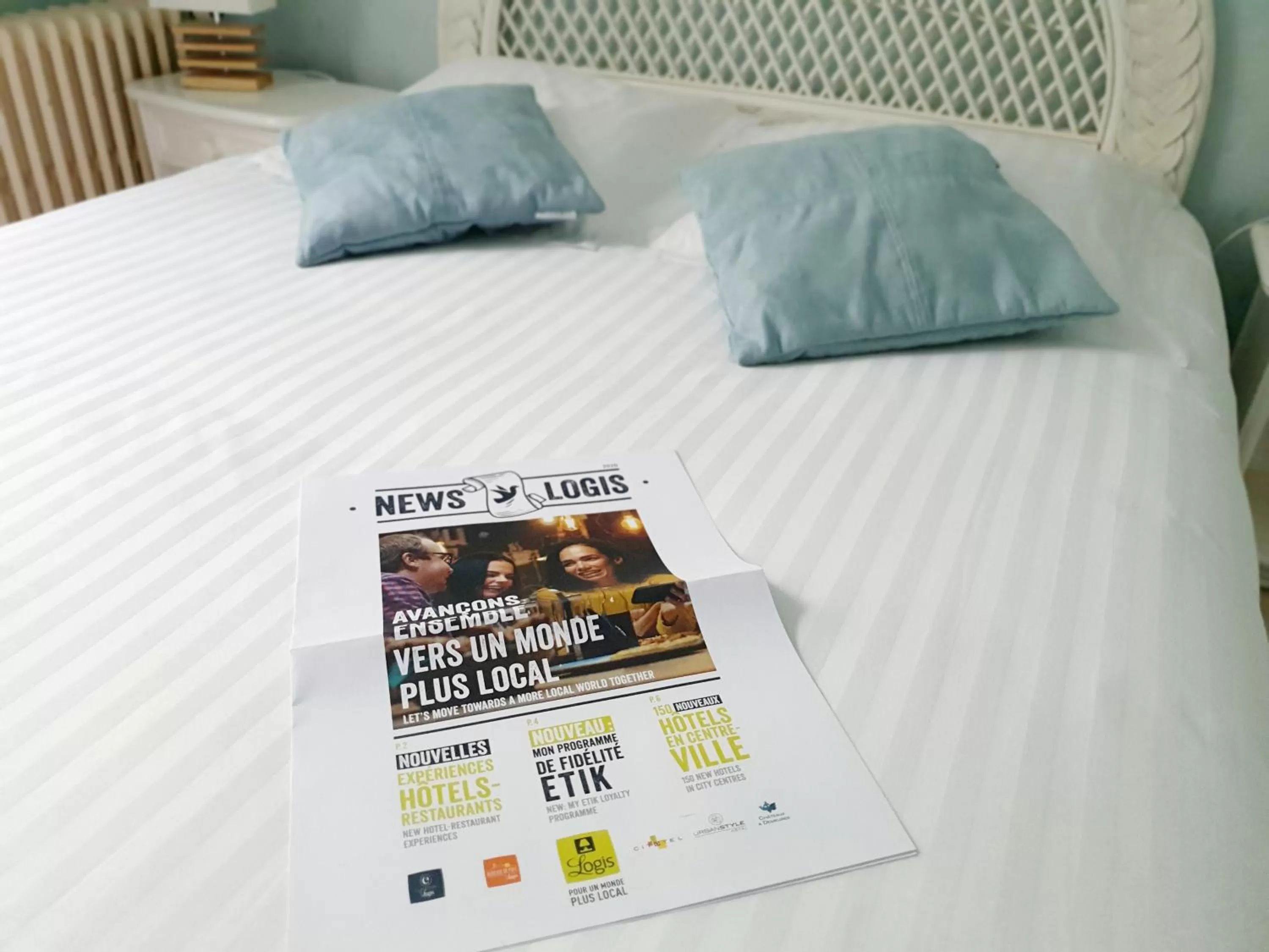 Decorative detail, Bed in Hôtel Restaurant Ferme de la Grande Cour