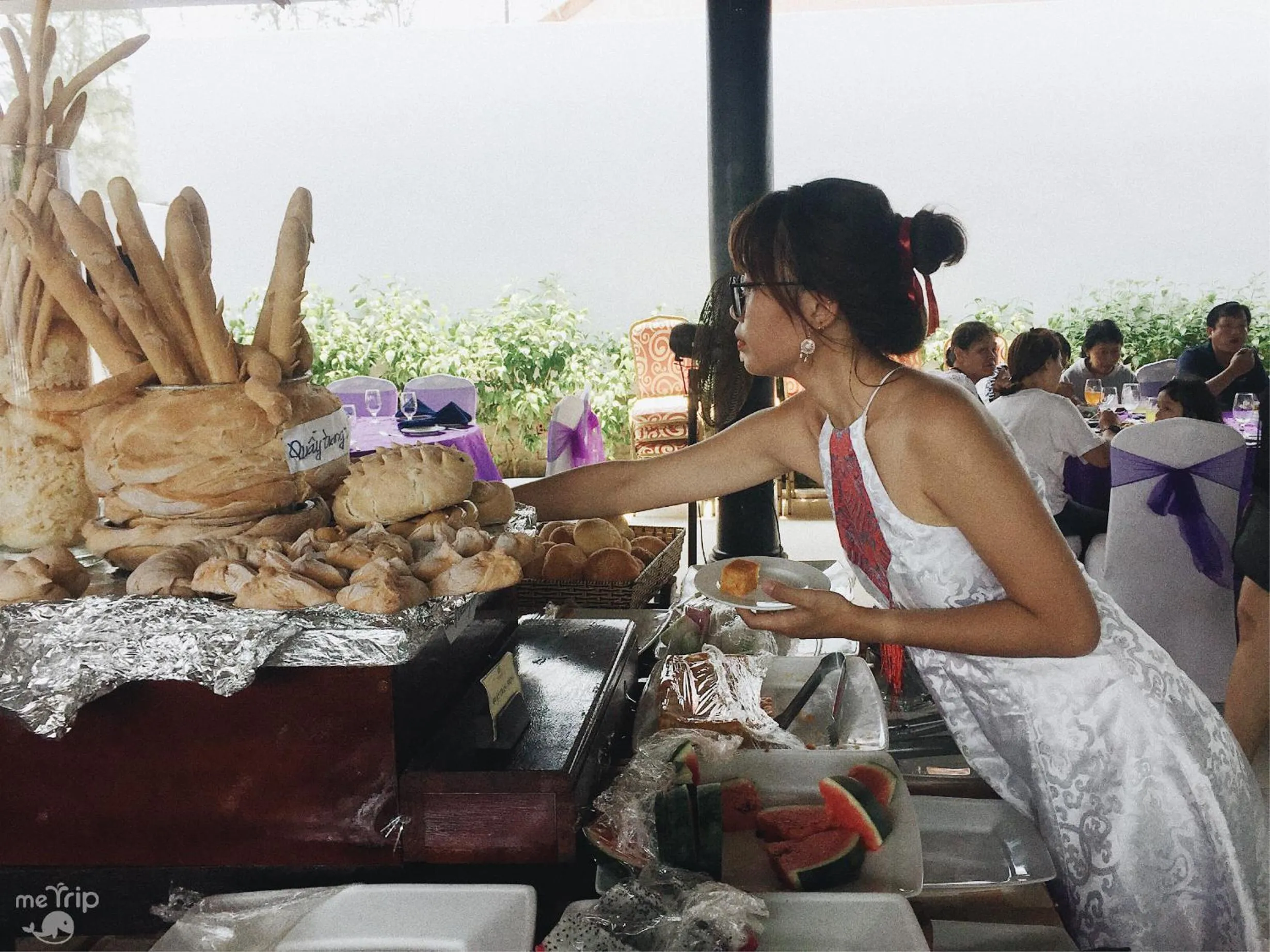 Buffet breakfast in TTC Resort Ke Ga