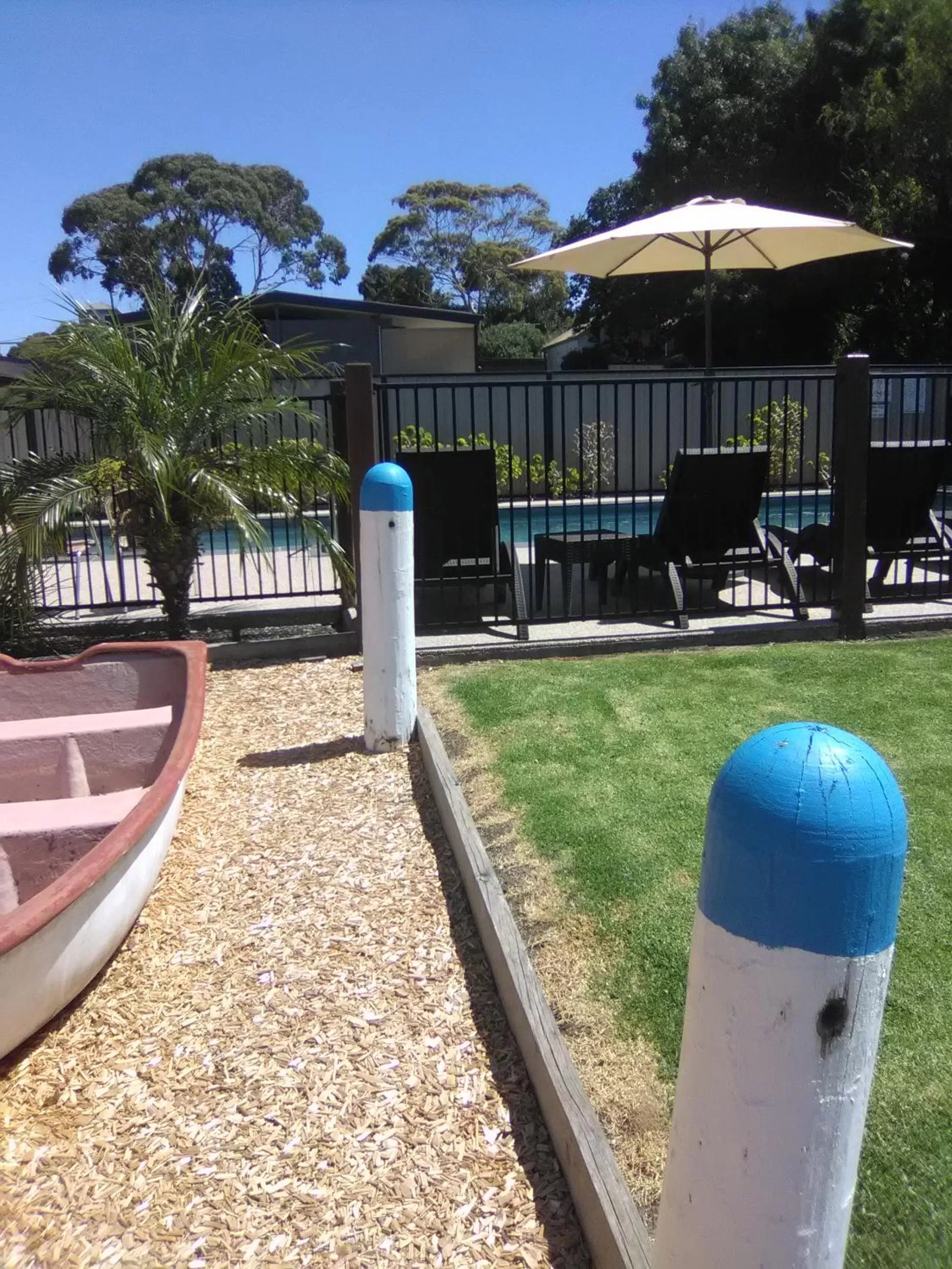Children play ground in Seahorse Motel Cowes
