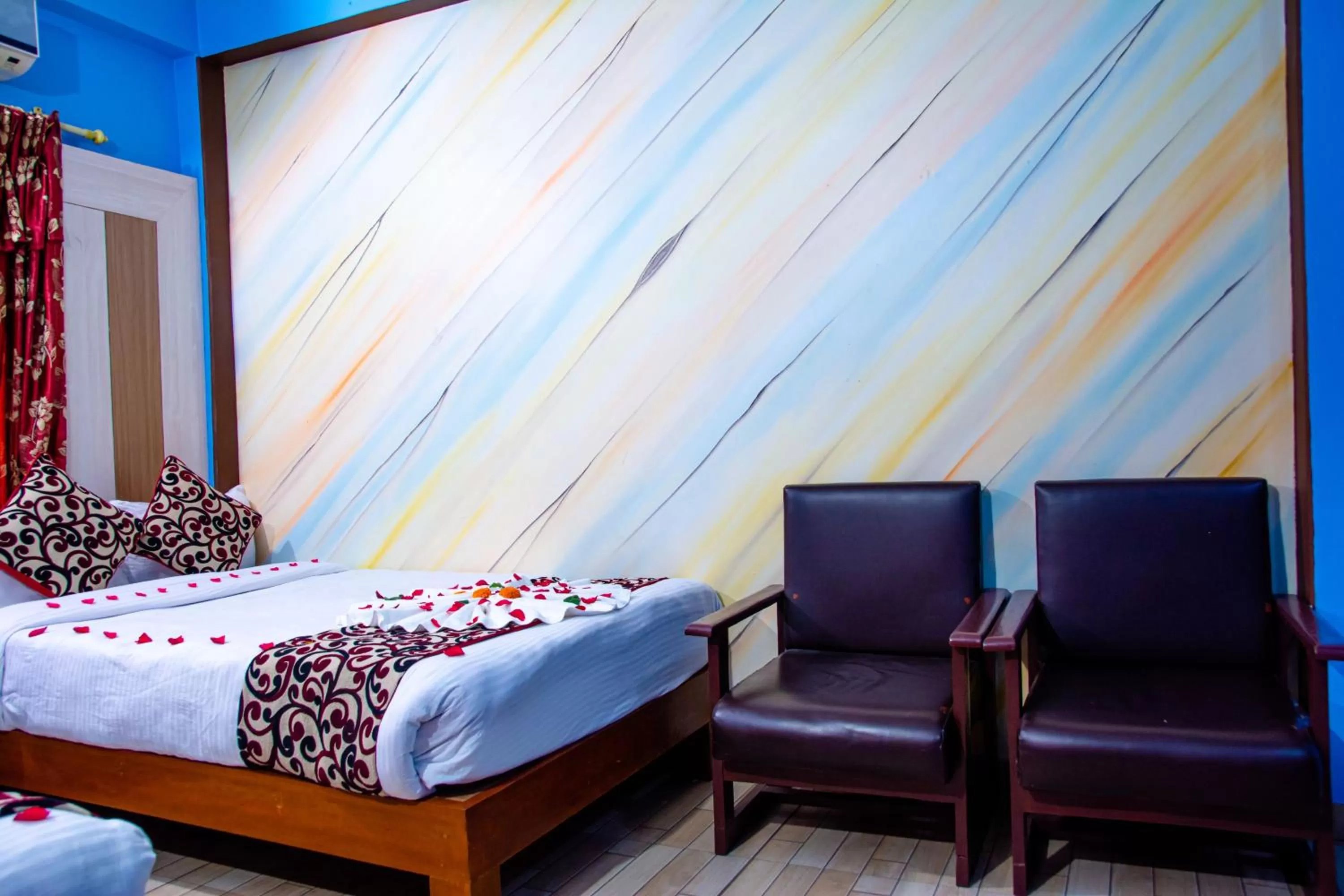 Bed in Hotel Middle Point Pvt Ltd