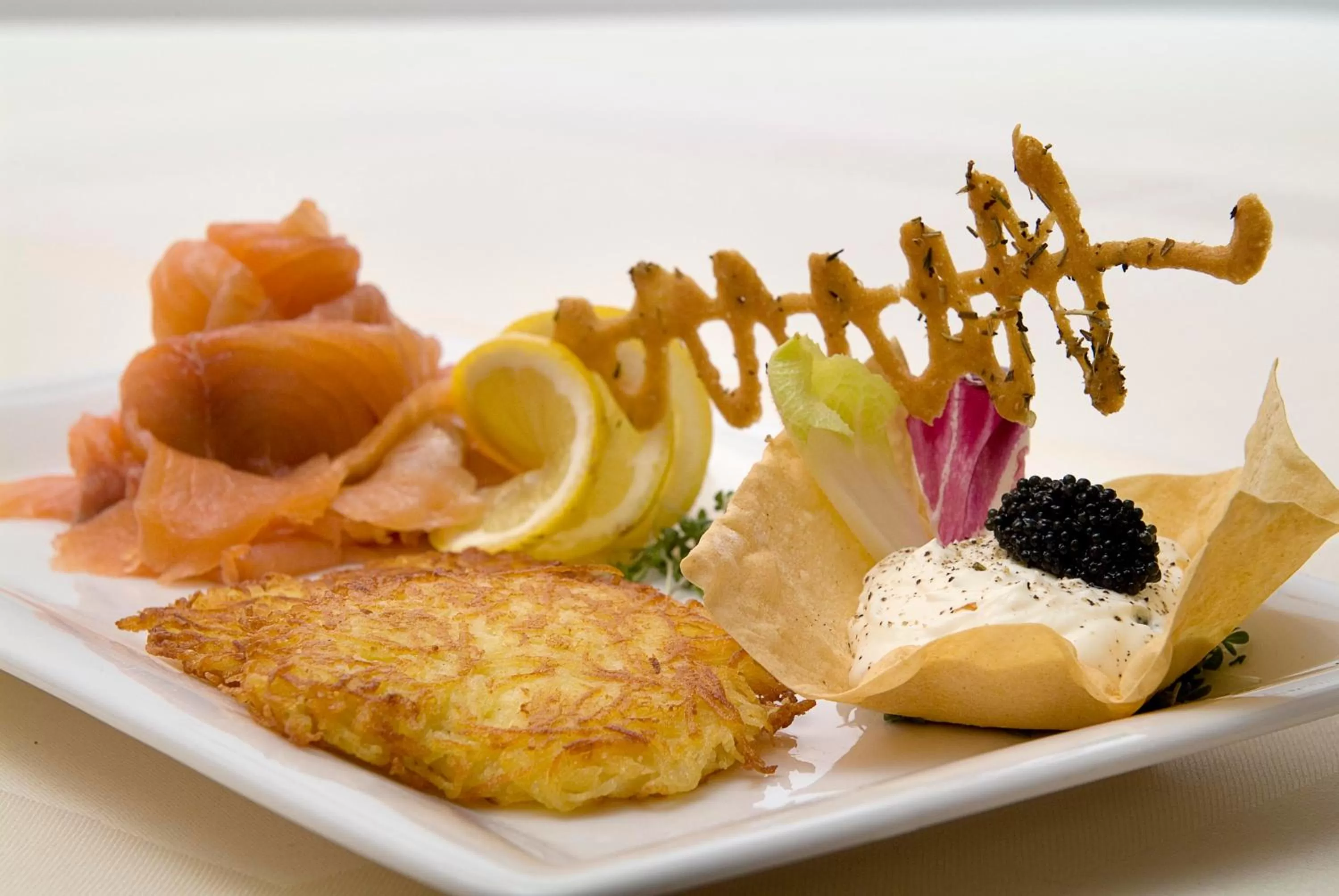 Food close-up in Hotel Restaurant Roemer