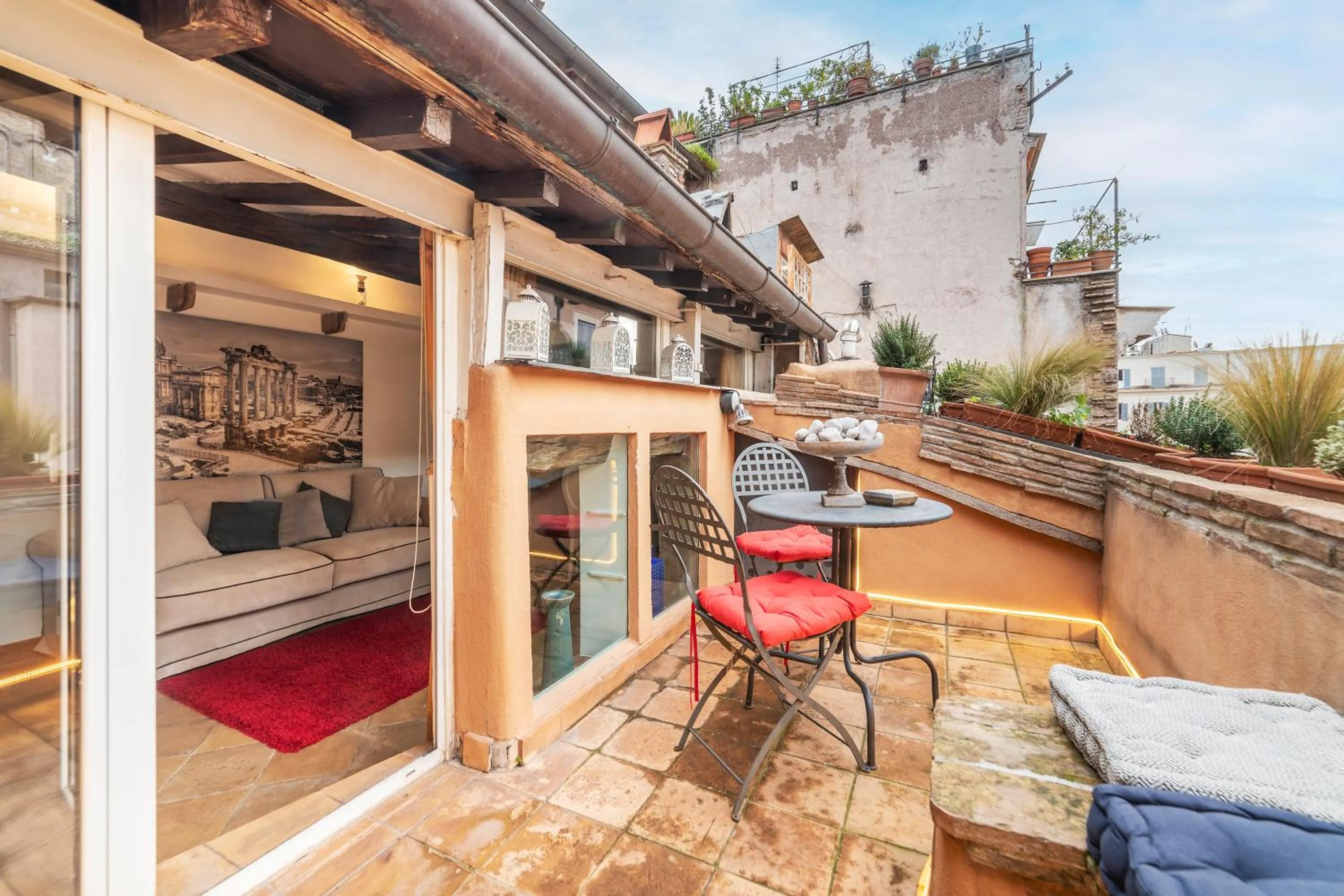 Balcony/Terrace in Luxury Trastevere